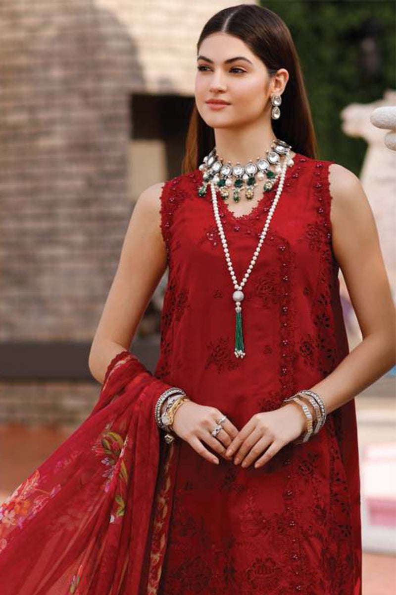 Noor by Saadia Asad - Eid Handwork Schiffli Laserkari Collection '23