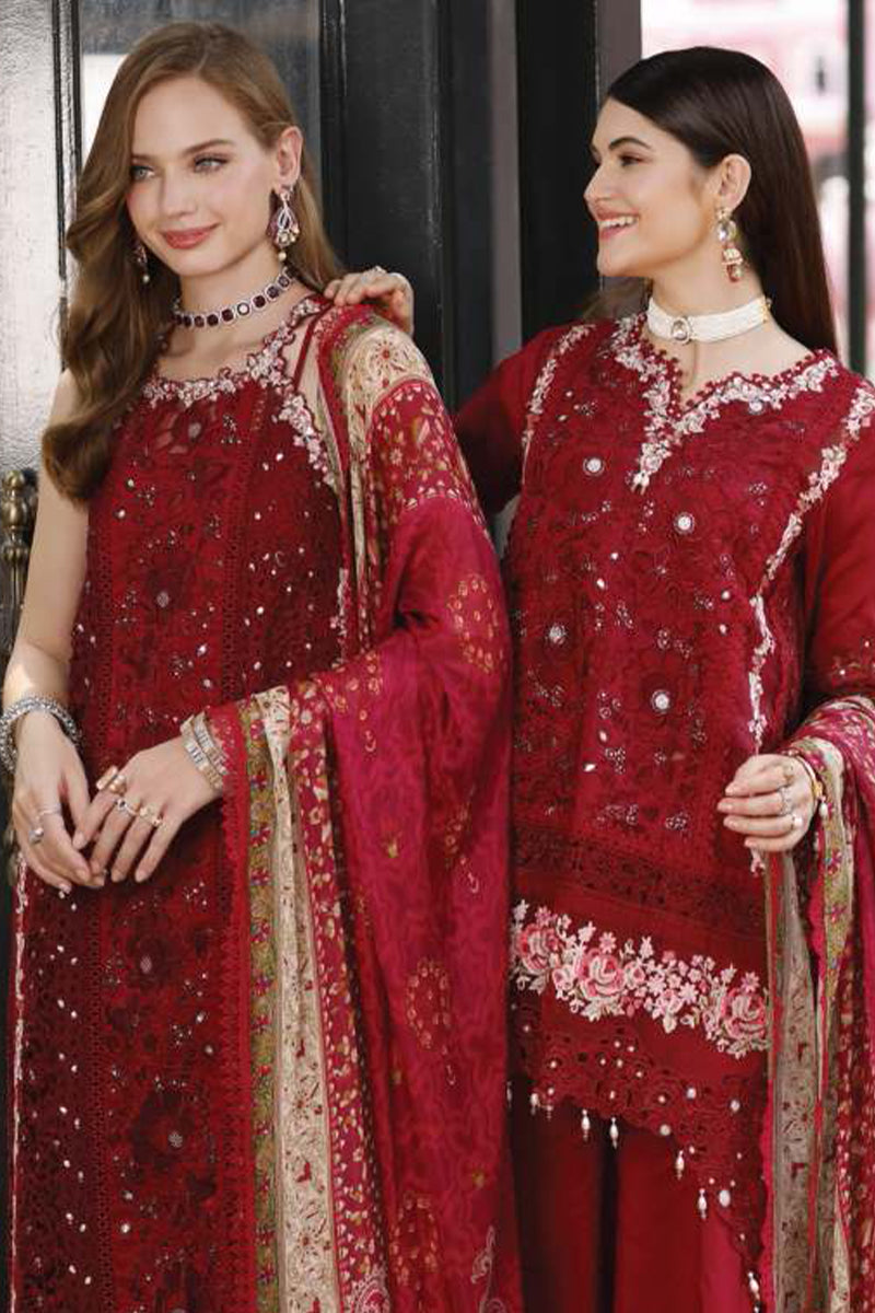 Noor by Saadia Asad - Eid Handwork Schiffli Laserkari Collection '23