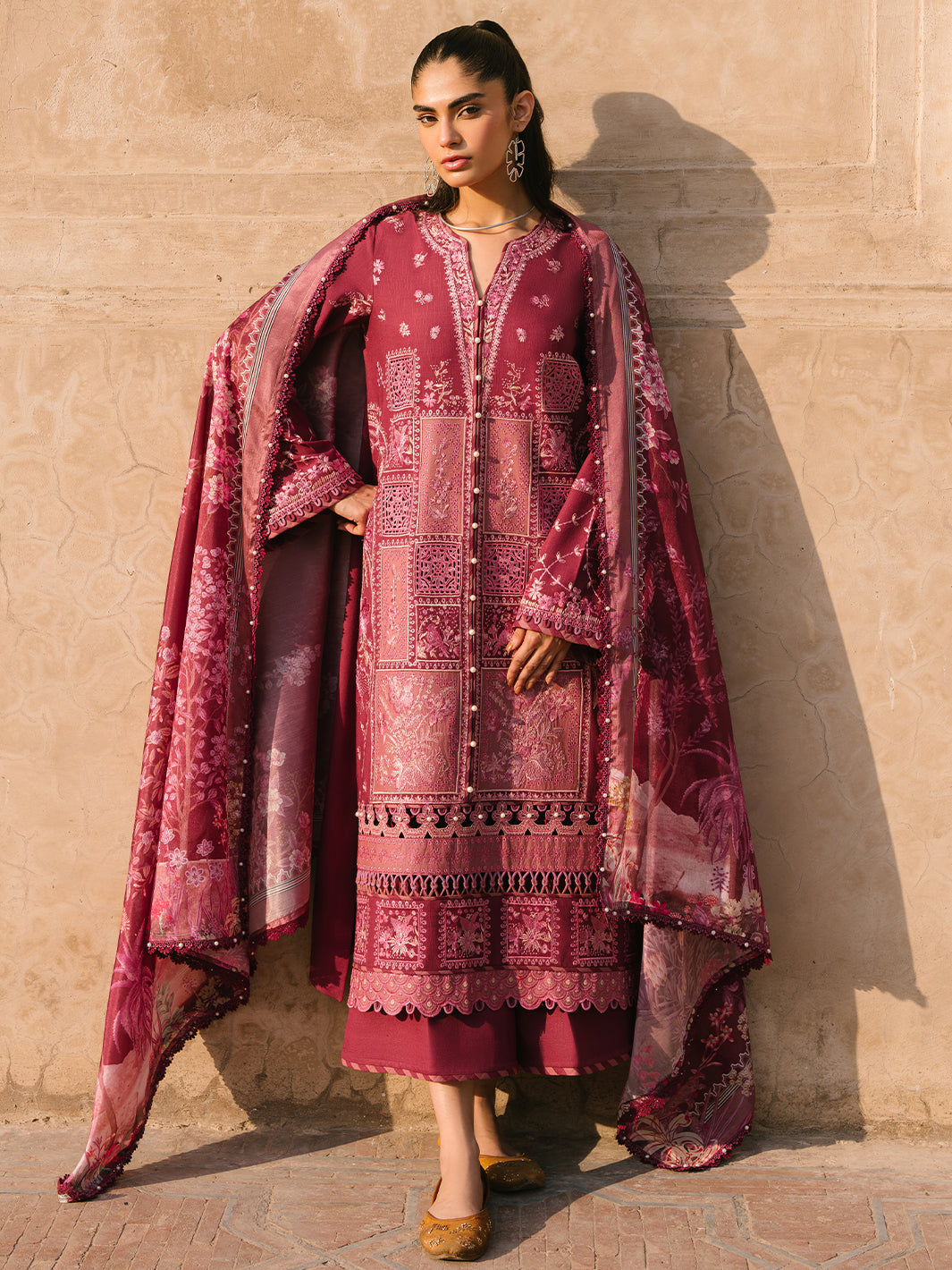Bin Ilyaas - Gulabi Baagh Karandi Winter Collection '24