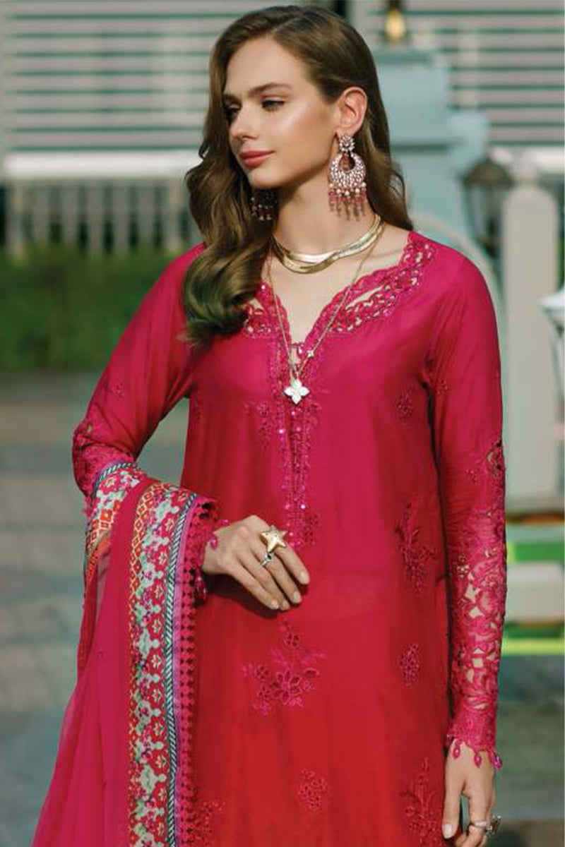 Noor by Saadia Asad - Eid Handwork Schiffli Laserkari Collection '23