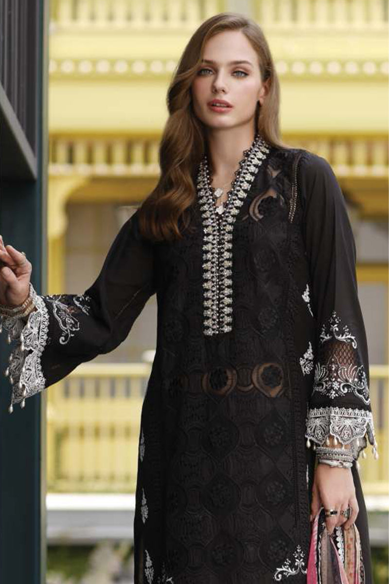 Noor by Saadia Asad - Eid Handwork Schiffli Laserkari Collection '23