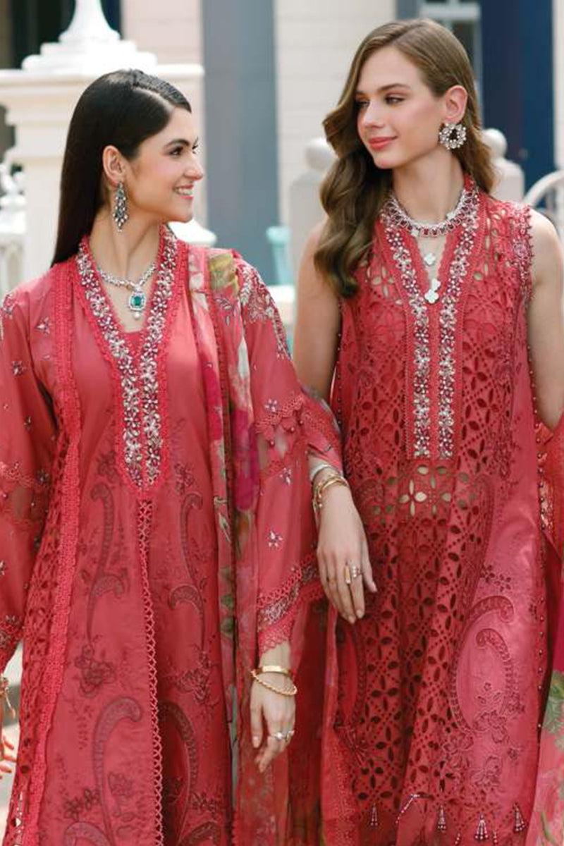 Noor by Saadia Asad - Eid Handwork Schiffli Laserkari Collection '23
