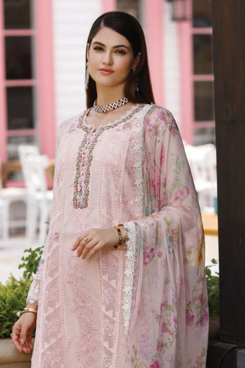 Noor by Saadia Asad - Eid Handwork Schiffli Laserkari Collection '23
