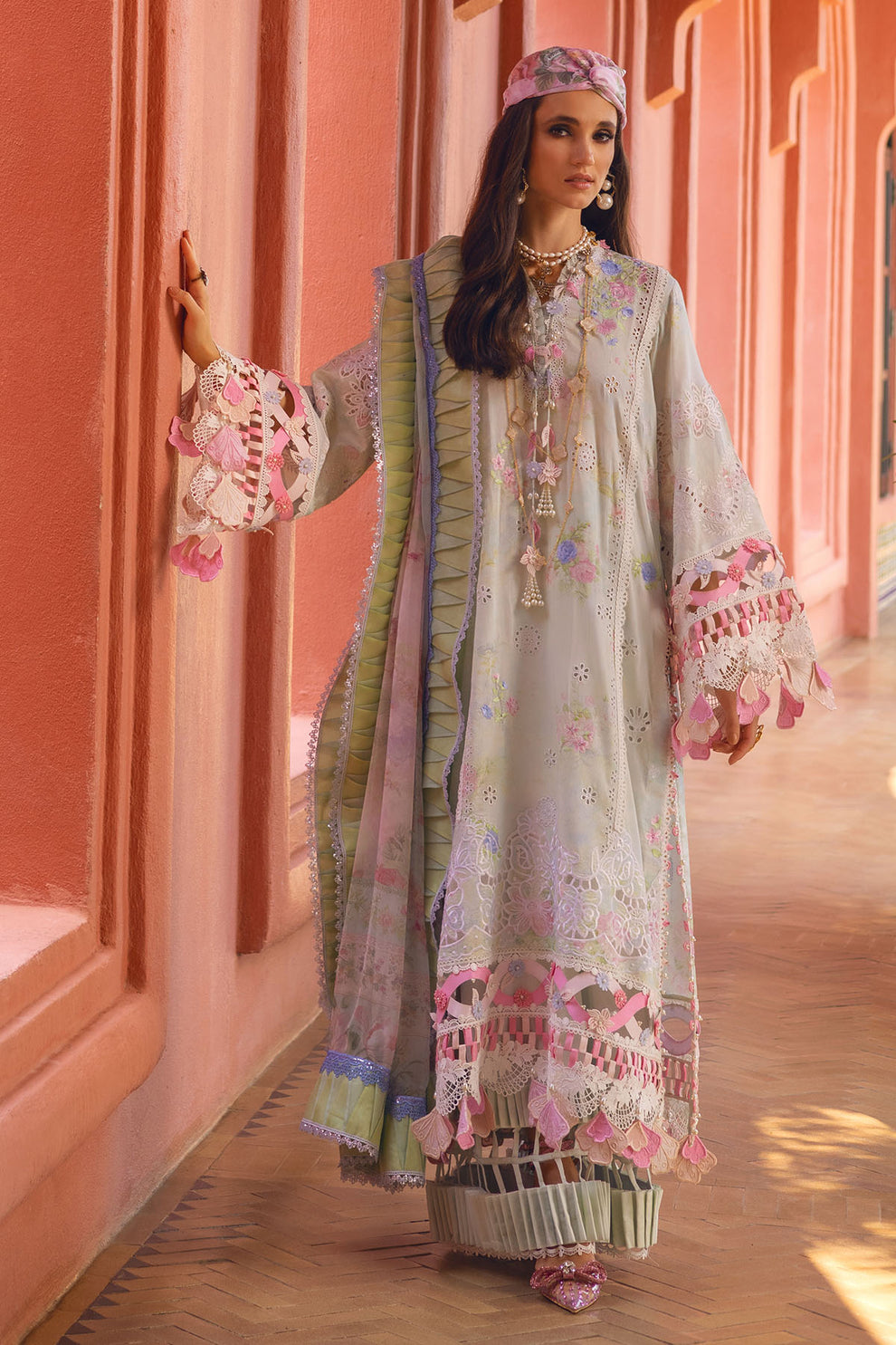 Annus Abrar - NERÓLI Unstitched Luxury Lawn '24