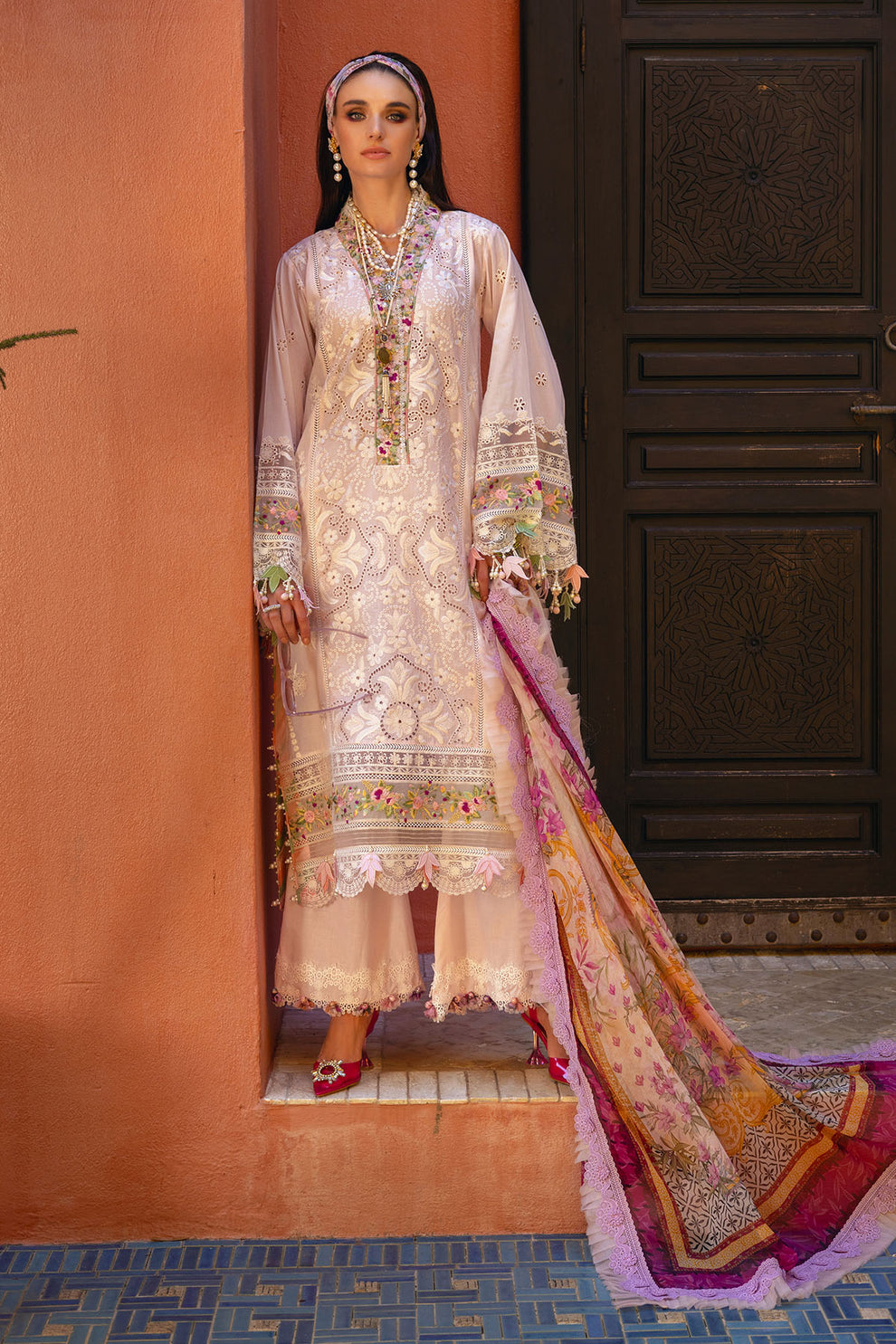 Annus Abrar - NERÓLI Unstitched Luxury Lawn '24