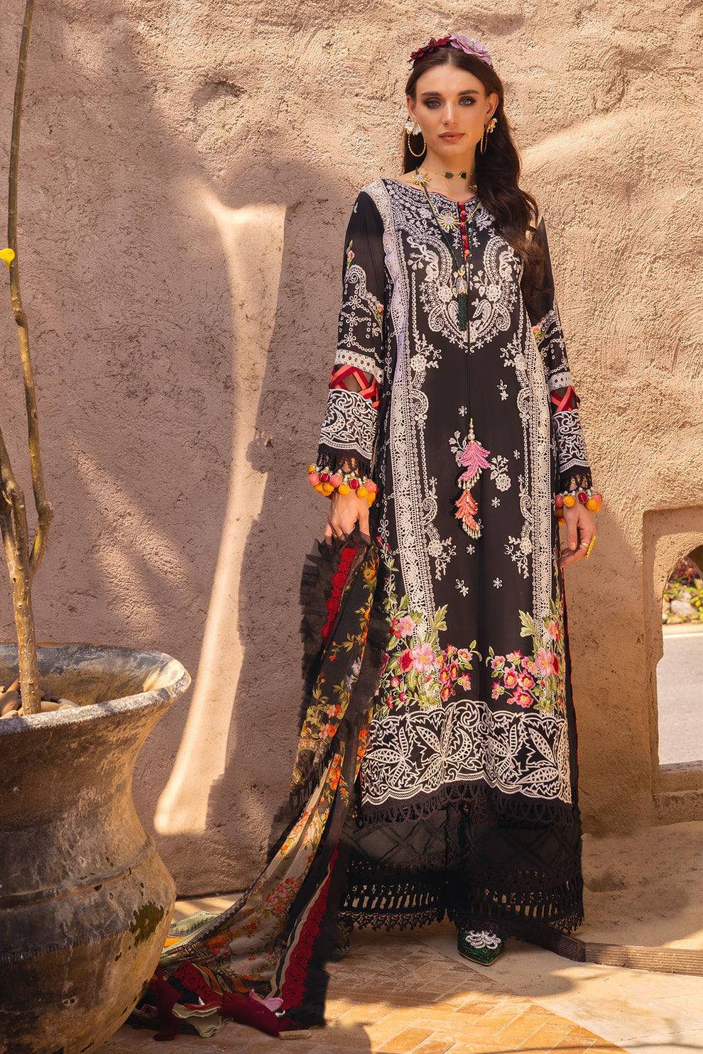 Neroli By Annus Abrar Unstitched Embroidered Lawn 3 Piece Suit ABR26UNL 02 Ayla - Festive Collection
