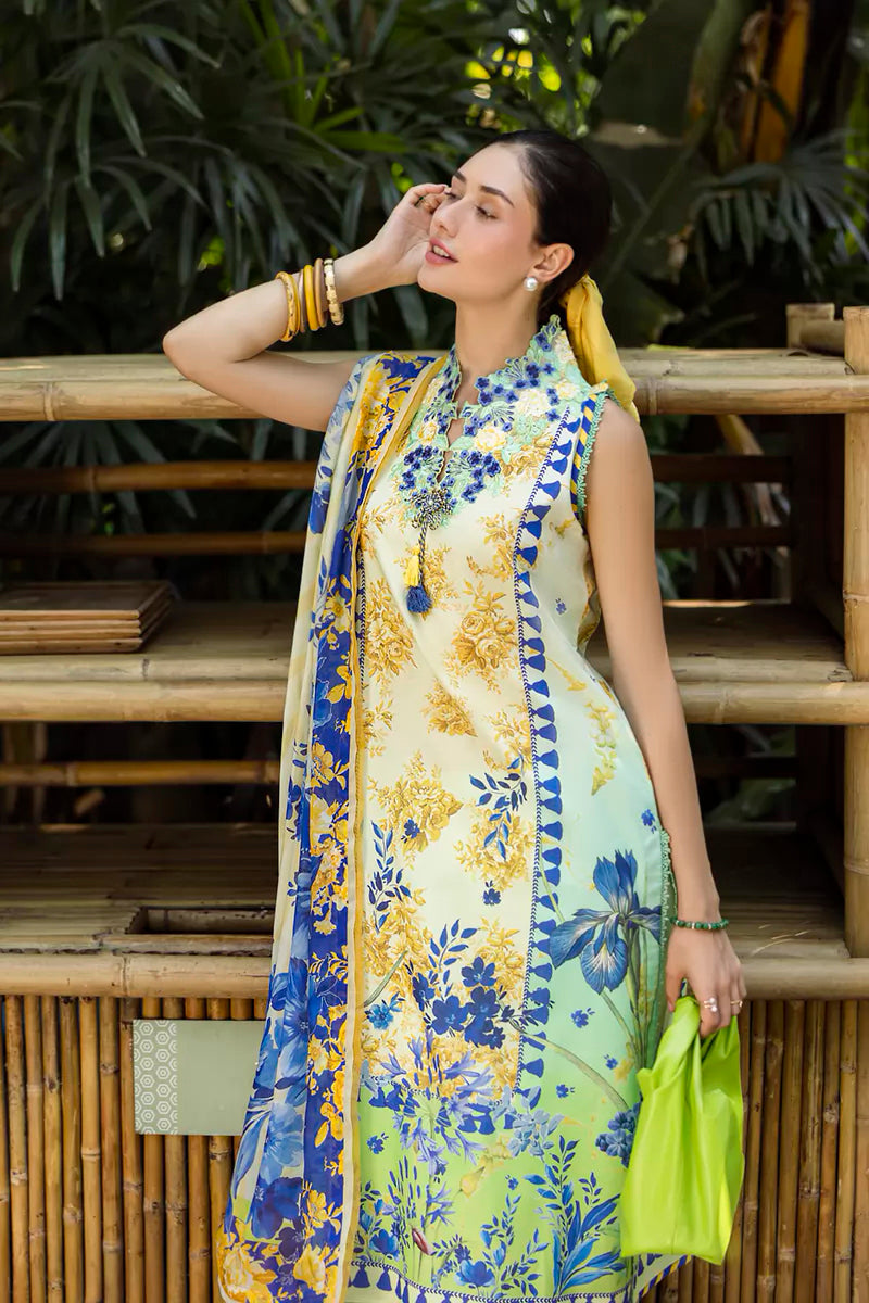 Roheenaz - Ethereal Bloom Embroidered Print Collection '25