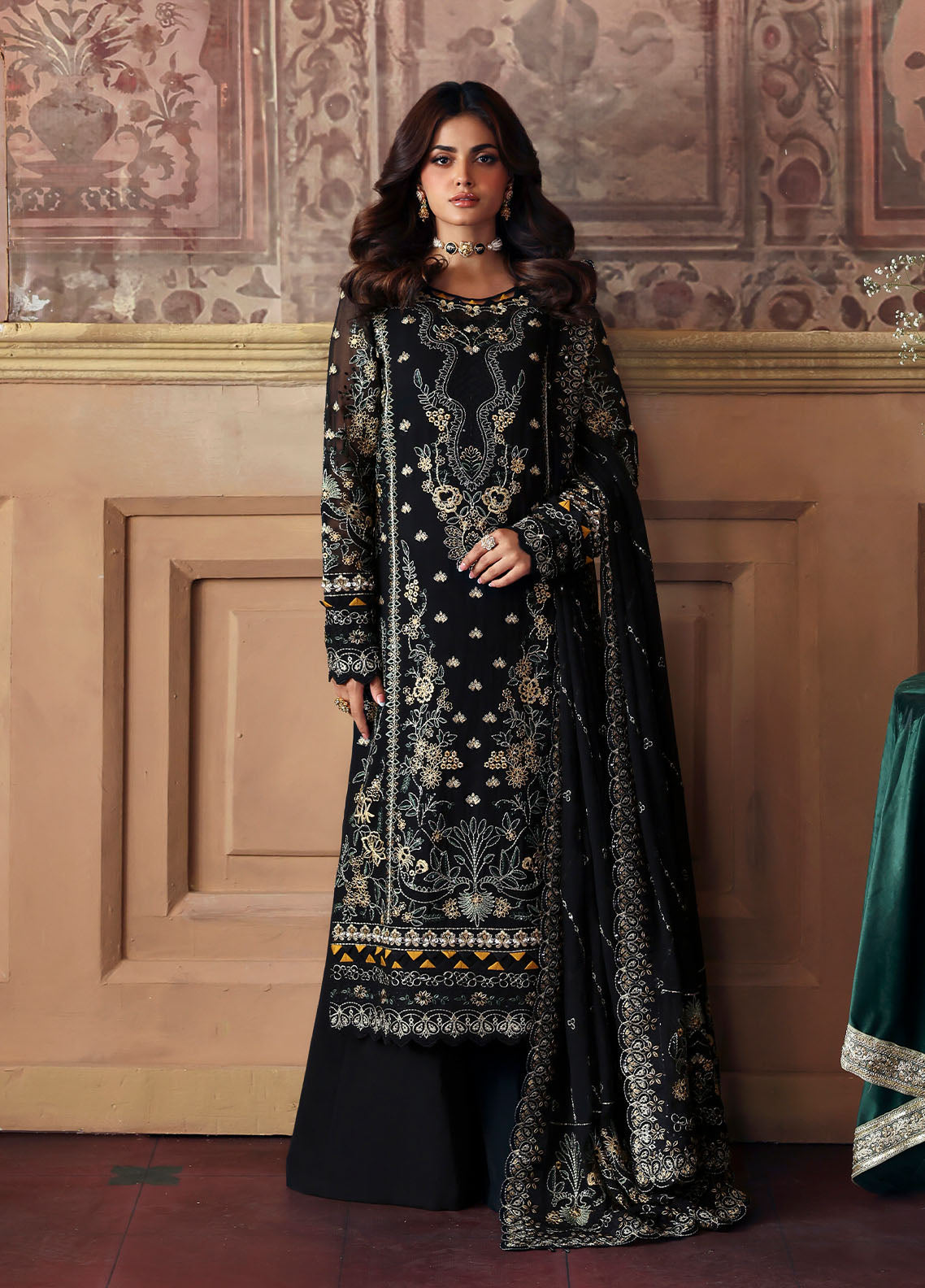 Gulaal - Evayna Embroidered Chiffon Collection '25