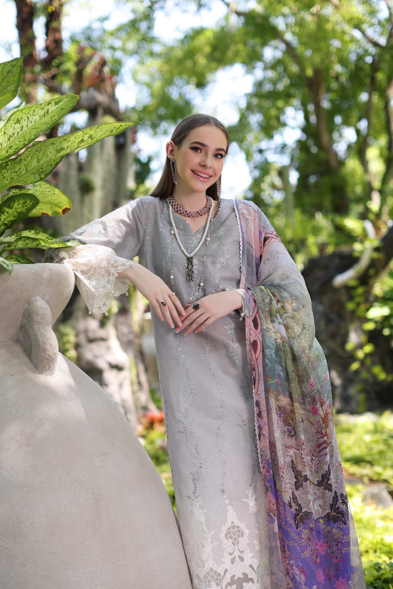 Noor by Saadia Asad - Luxury Chikankari Lawn '24