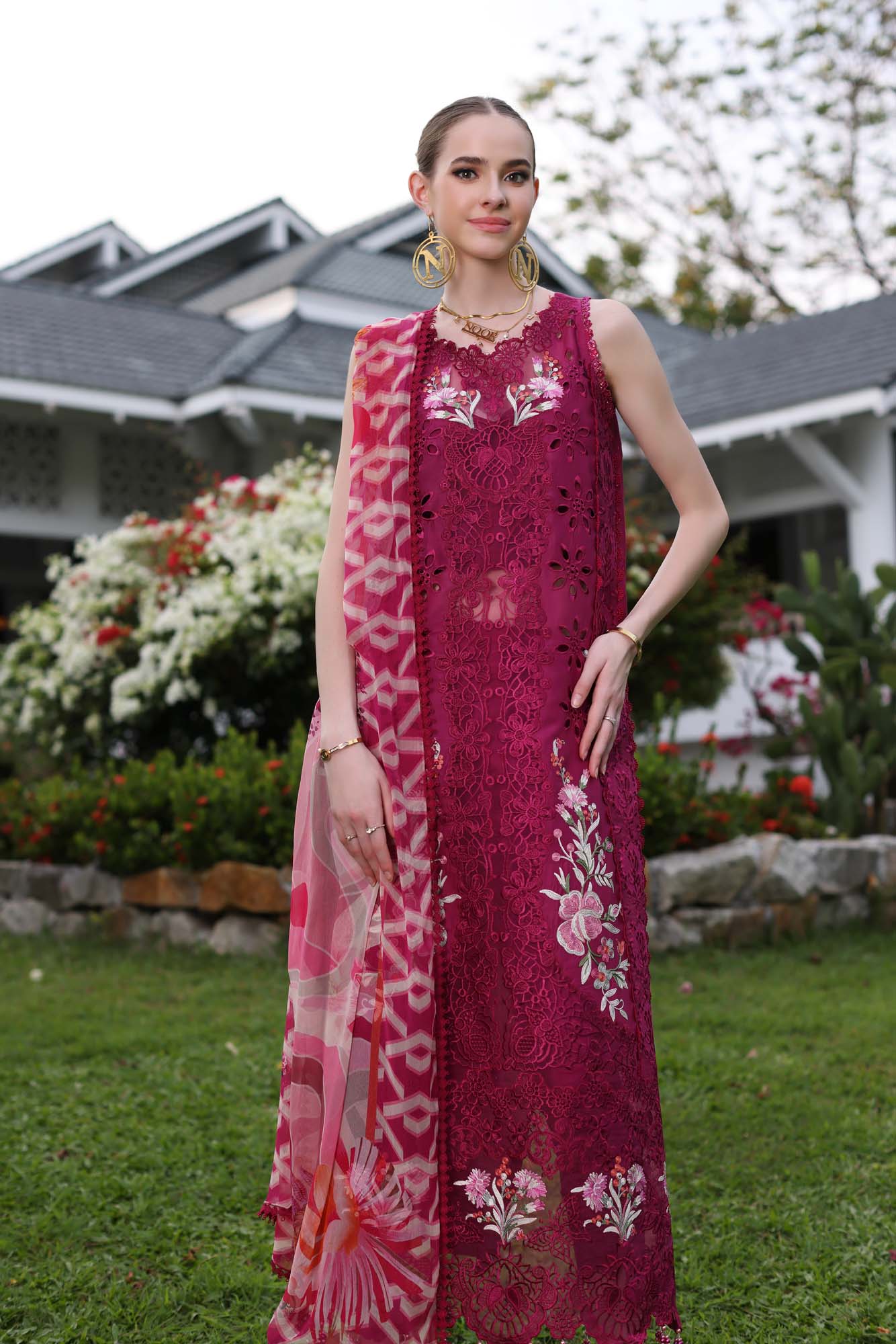Noor by Saadia Asad - Luxury Chikankari Lawn '24