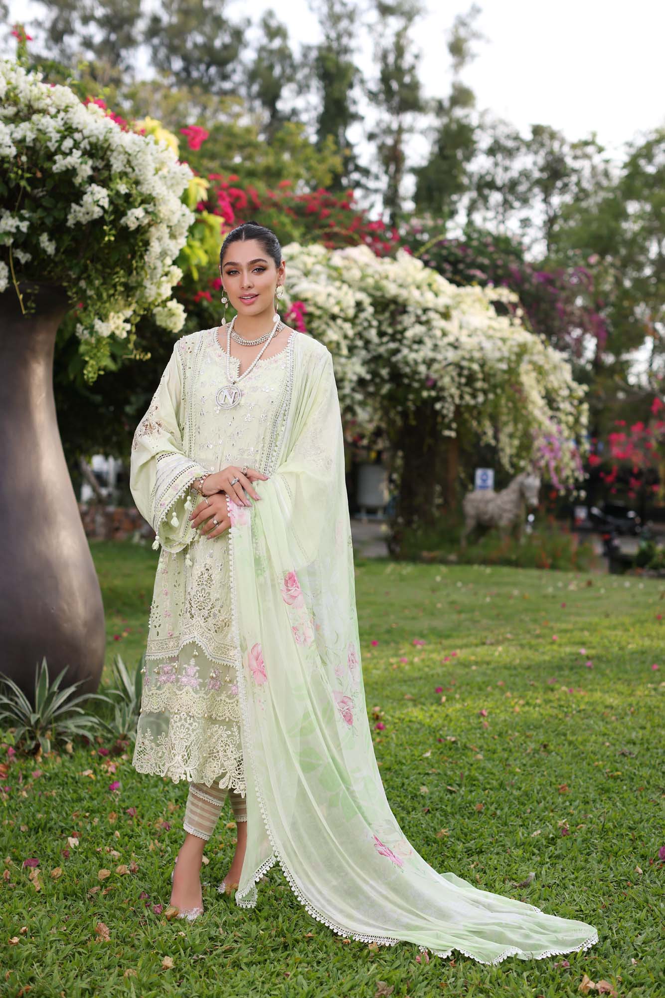 Noor by Saadia Asad - Luxury Chikankari Lawn '24