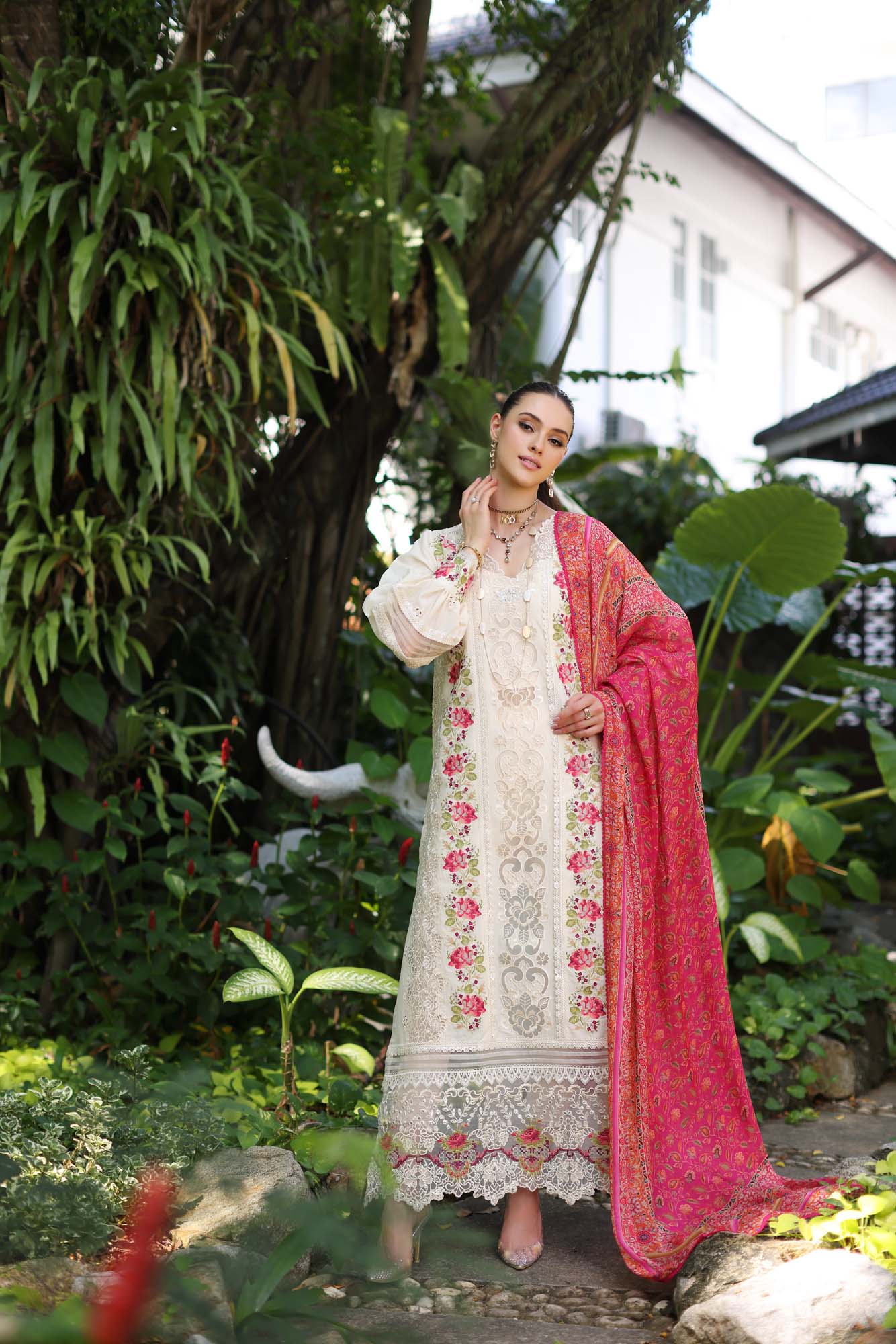 Noor by Saadia Asad - Luxury Chikankari Lawn '24