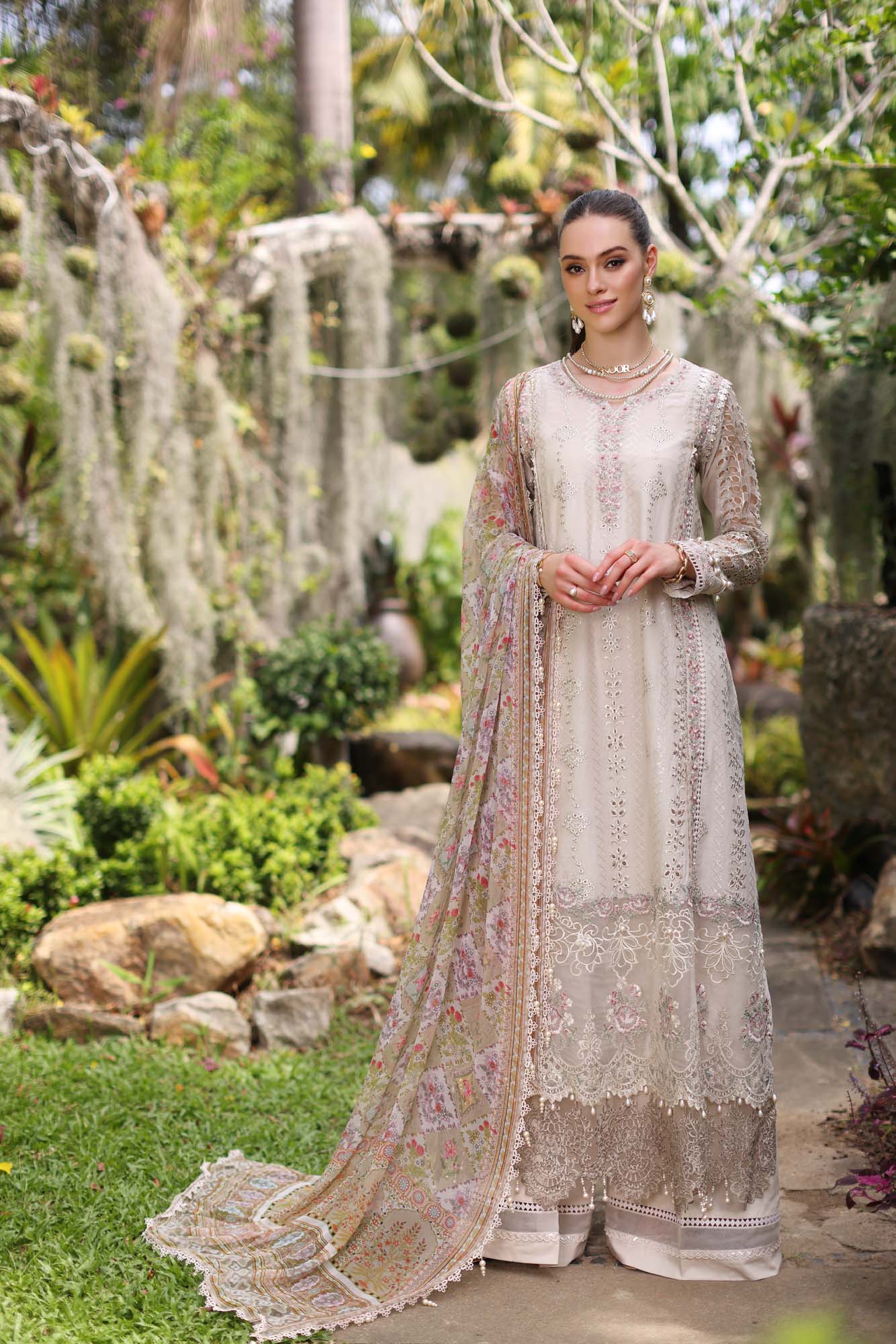 Noor by Saadia Asad - Luxury Chikankari Lawn '24