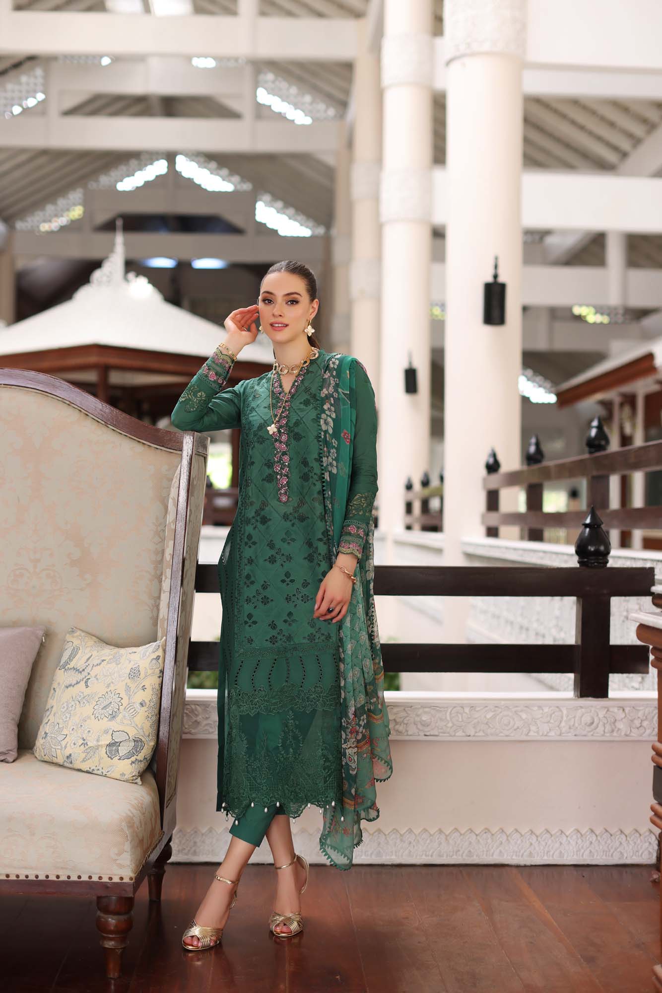 Noor by Saadia Asad - Luxury Chikankari Lawn '24