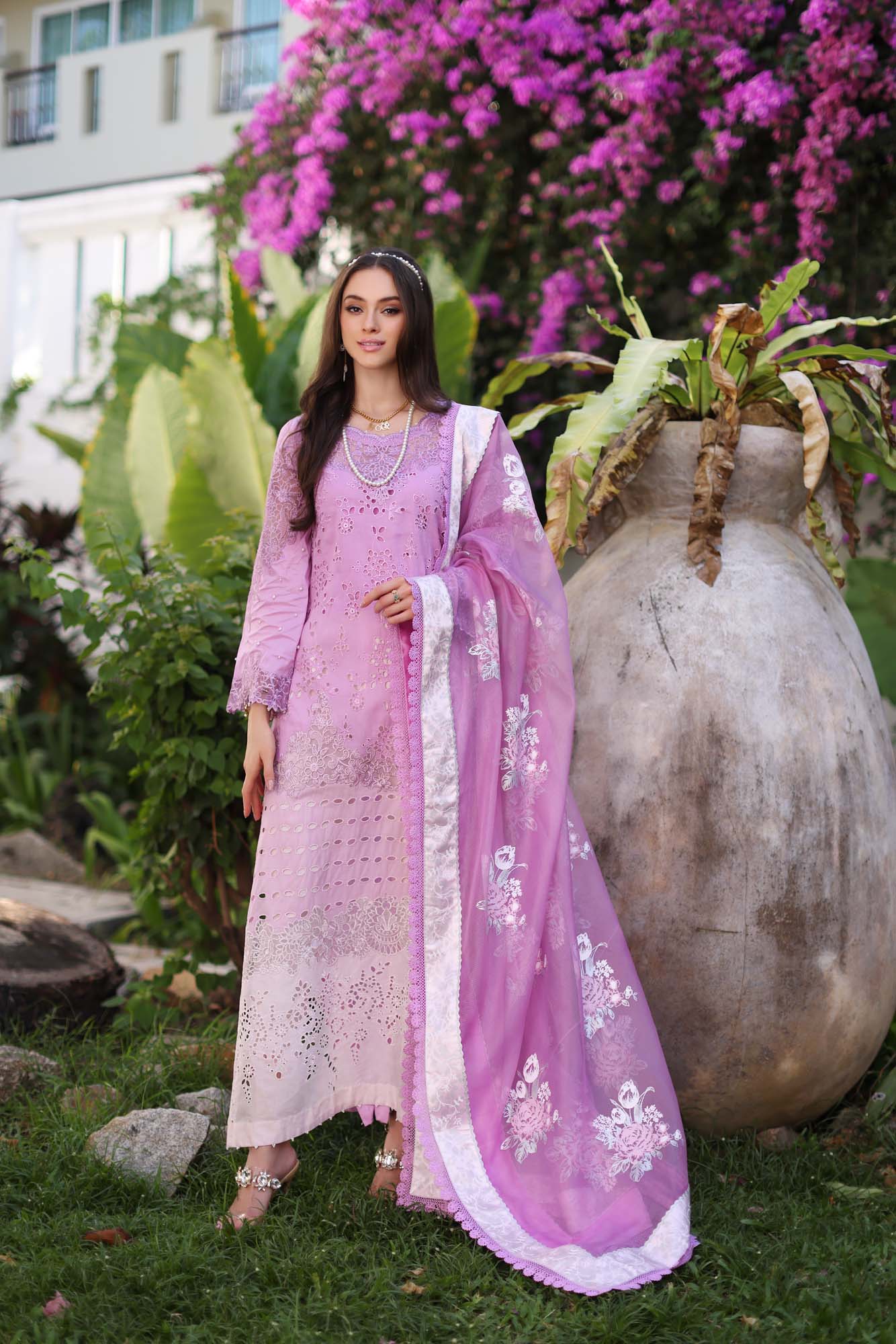 Noor by Saadia Asad - Luxury Chikankari Lawn '24