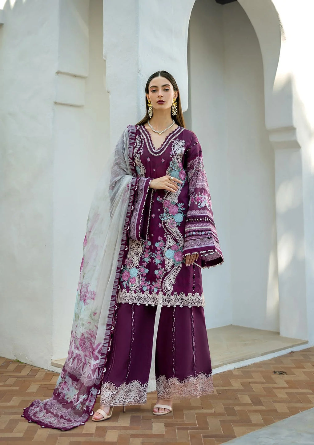 Elaf - Signature Embroidered Lawn Collection '25
