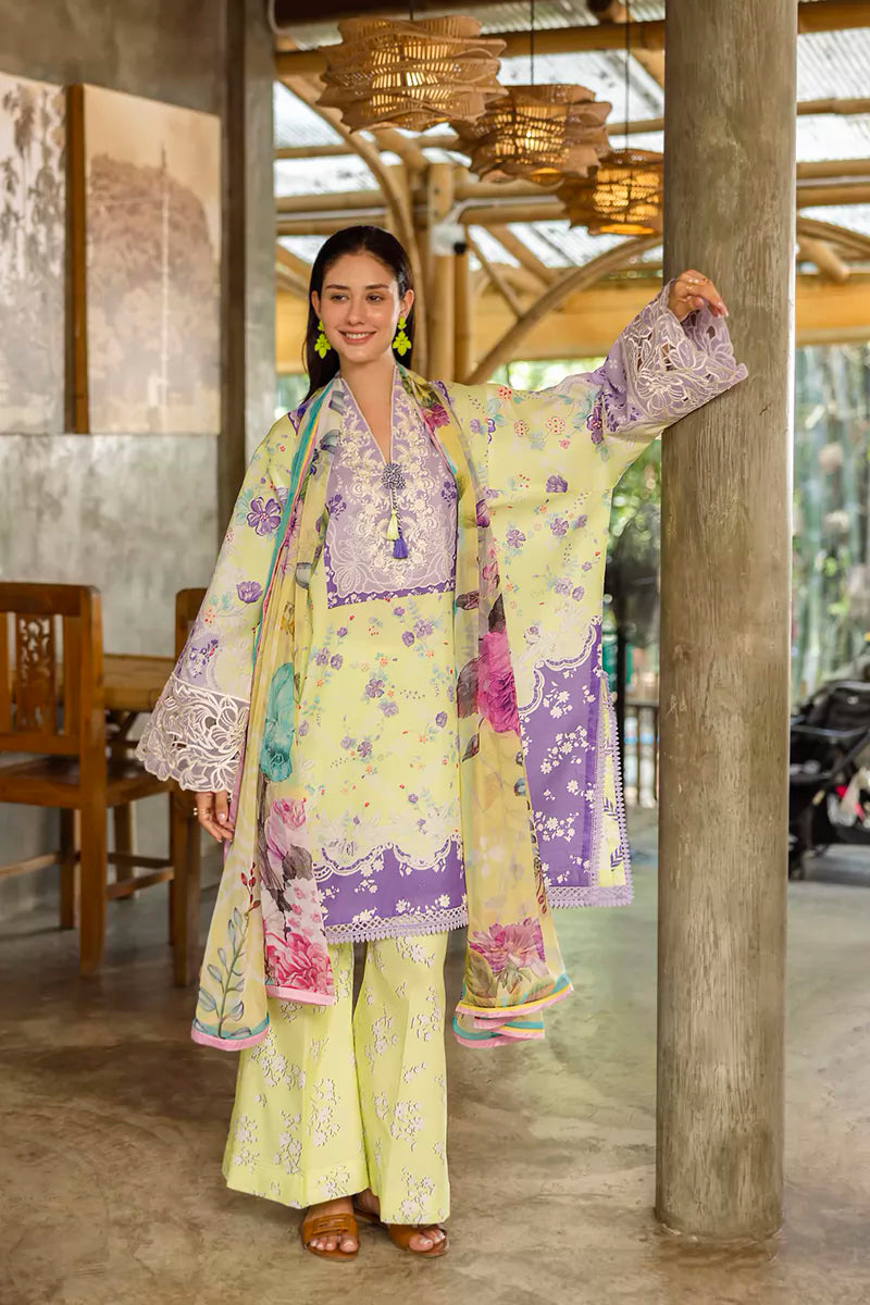 Roheenaz - Ethereal Bloom Embroidered Print Collection '25