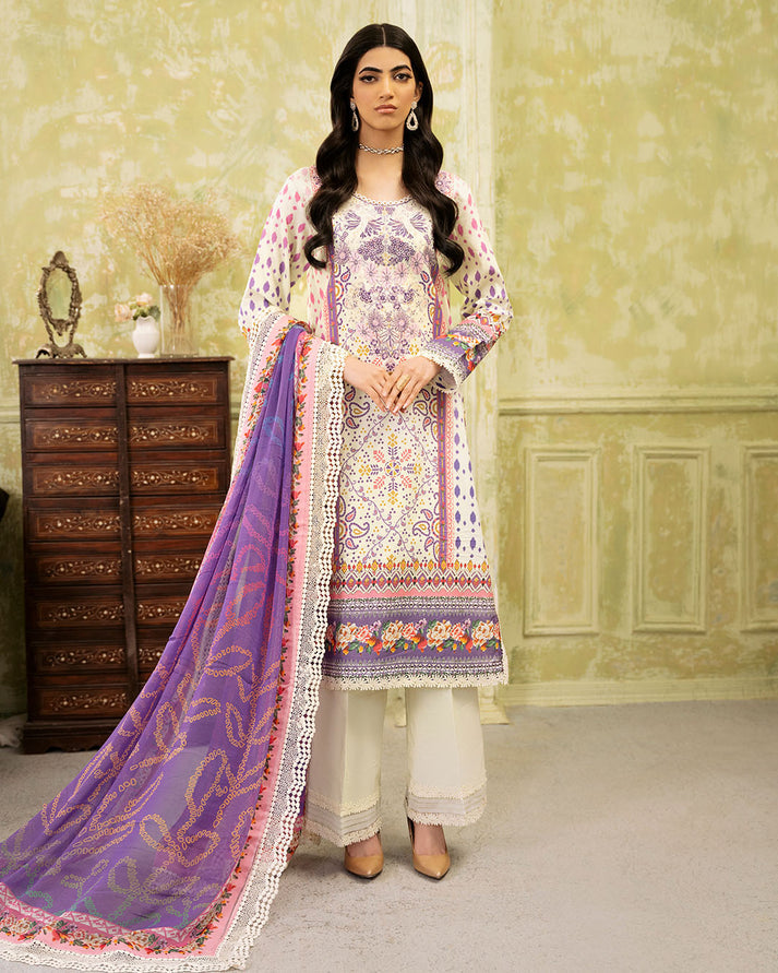 Roheenaz - Flora Printed & Embroidered Lawn Vol 3 ’24