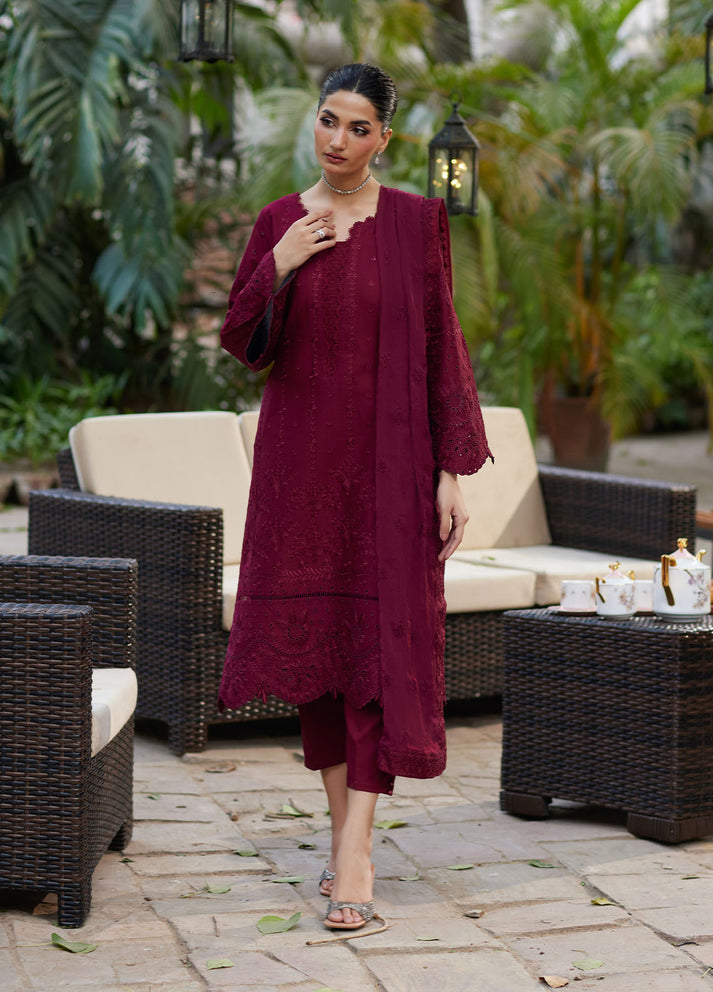 Lumiere by Gulaal Chikankari Lawn Suits Unstitched 3 Piece GL25LC D-01 Zerin - Summer Collection