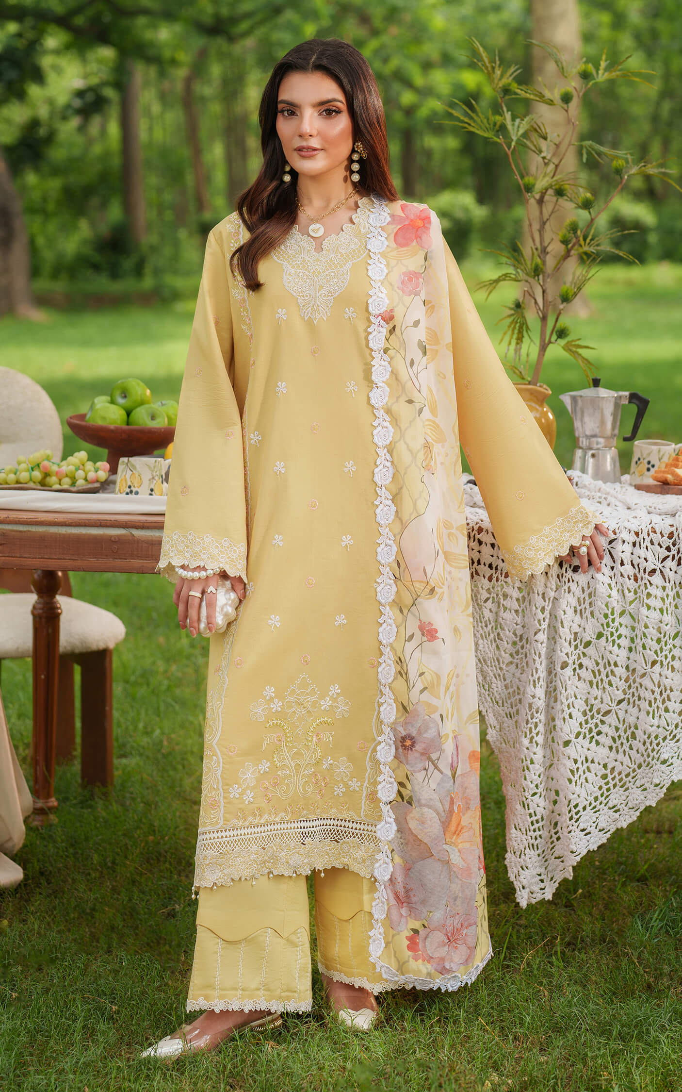 Asifa & Nabeel - EDEN Cambric Unstitched Collection '25