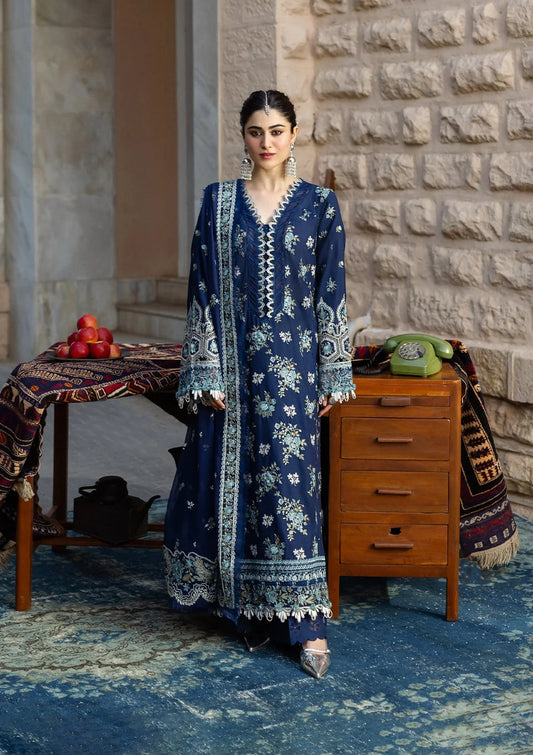 Kahf - Karandi with Embroidered Chiffon Collection '25
