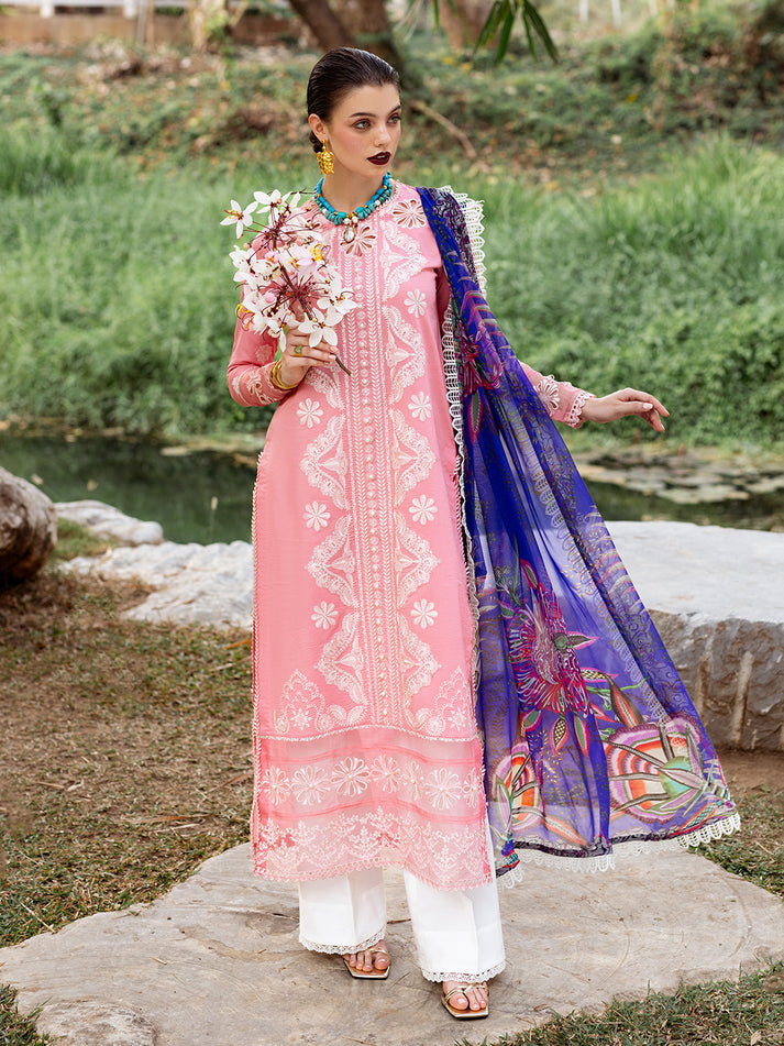 Roheenaz - Dahlia Unstitched Embroidered Lawn '24