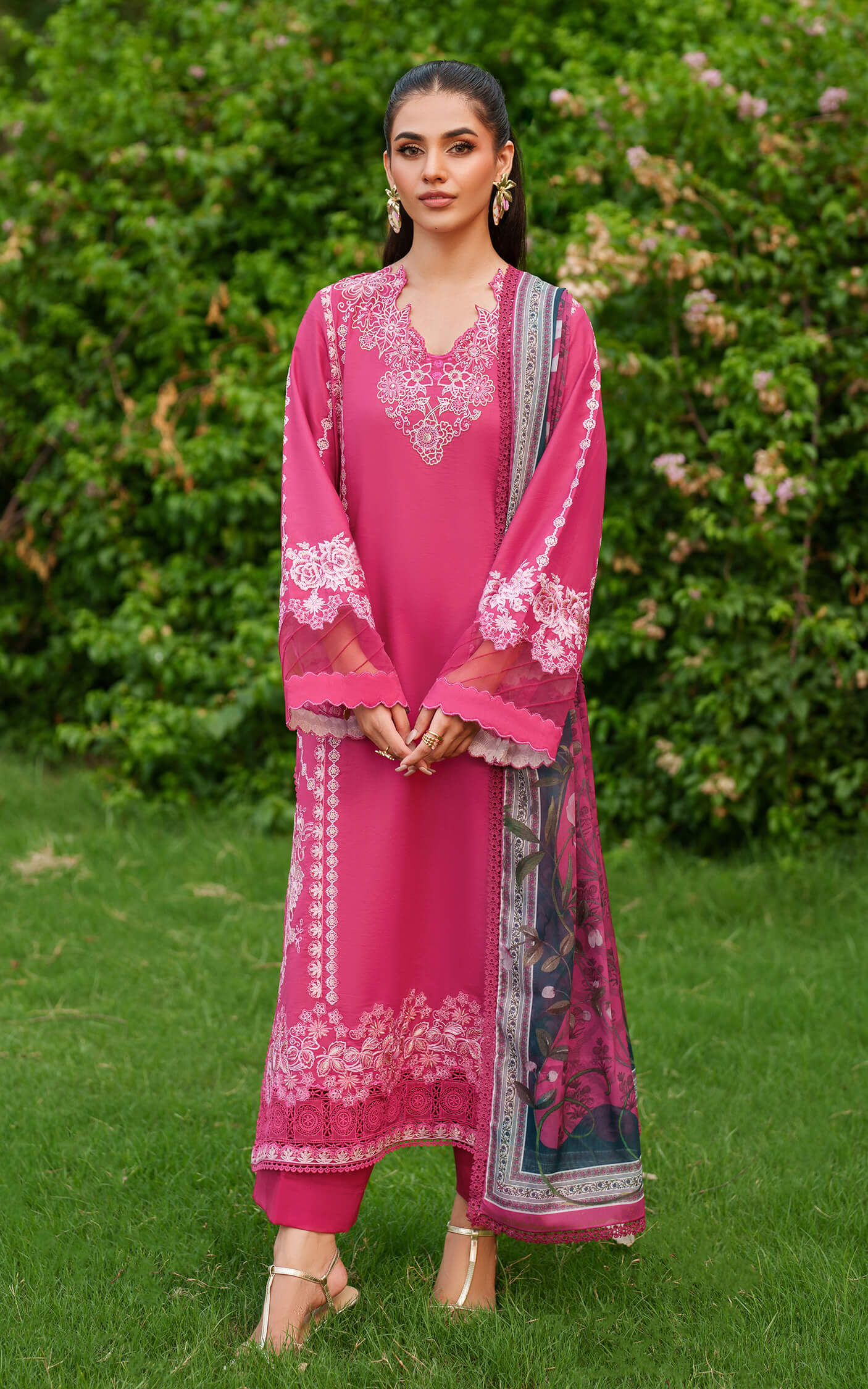 Asifa & Nabeel - EDEN Cambric Unstitched Collection '25