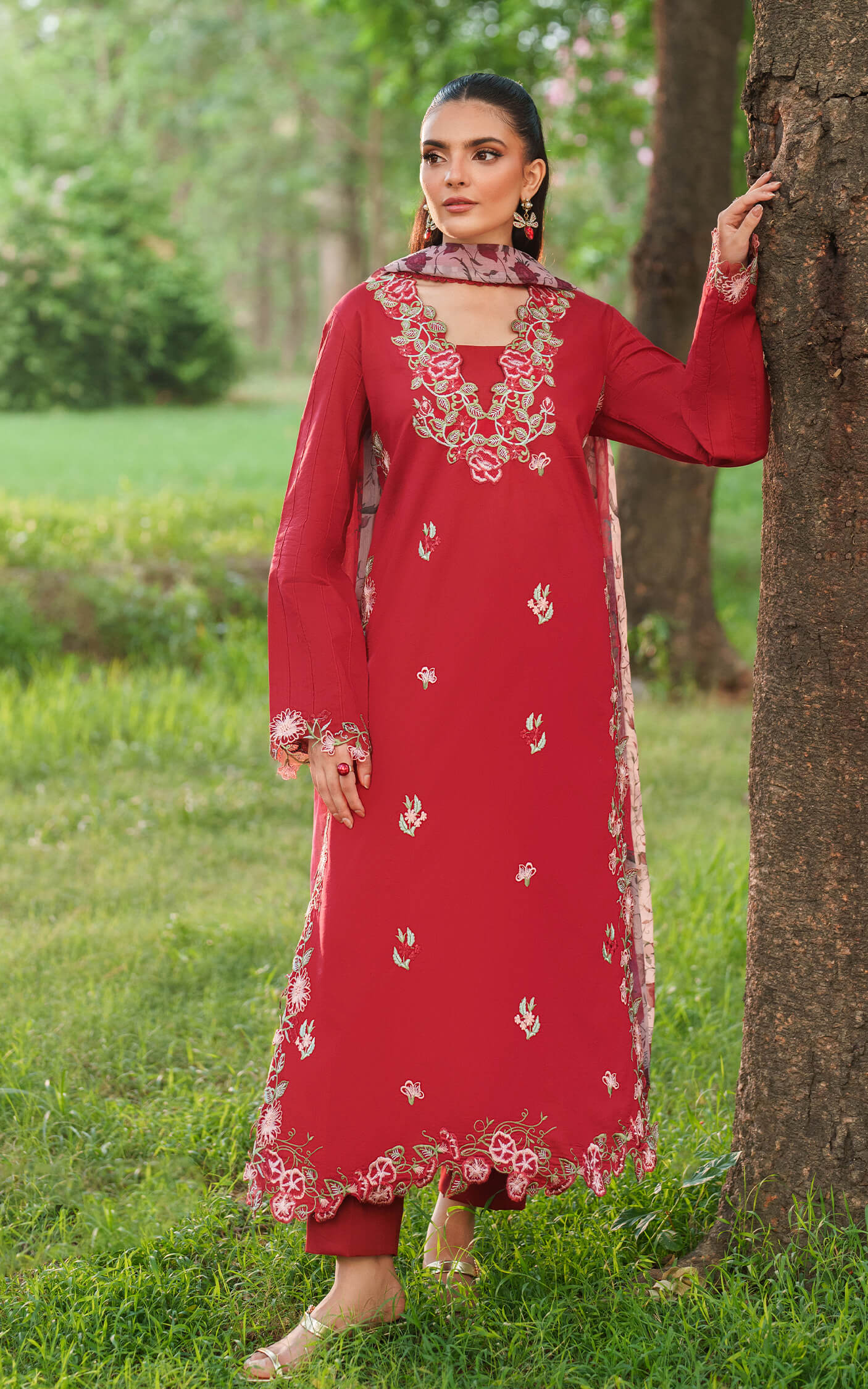 Asifa & Nabeel - EDEN Cambric Unstitched Collection '25