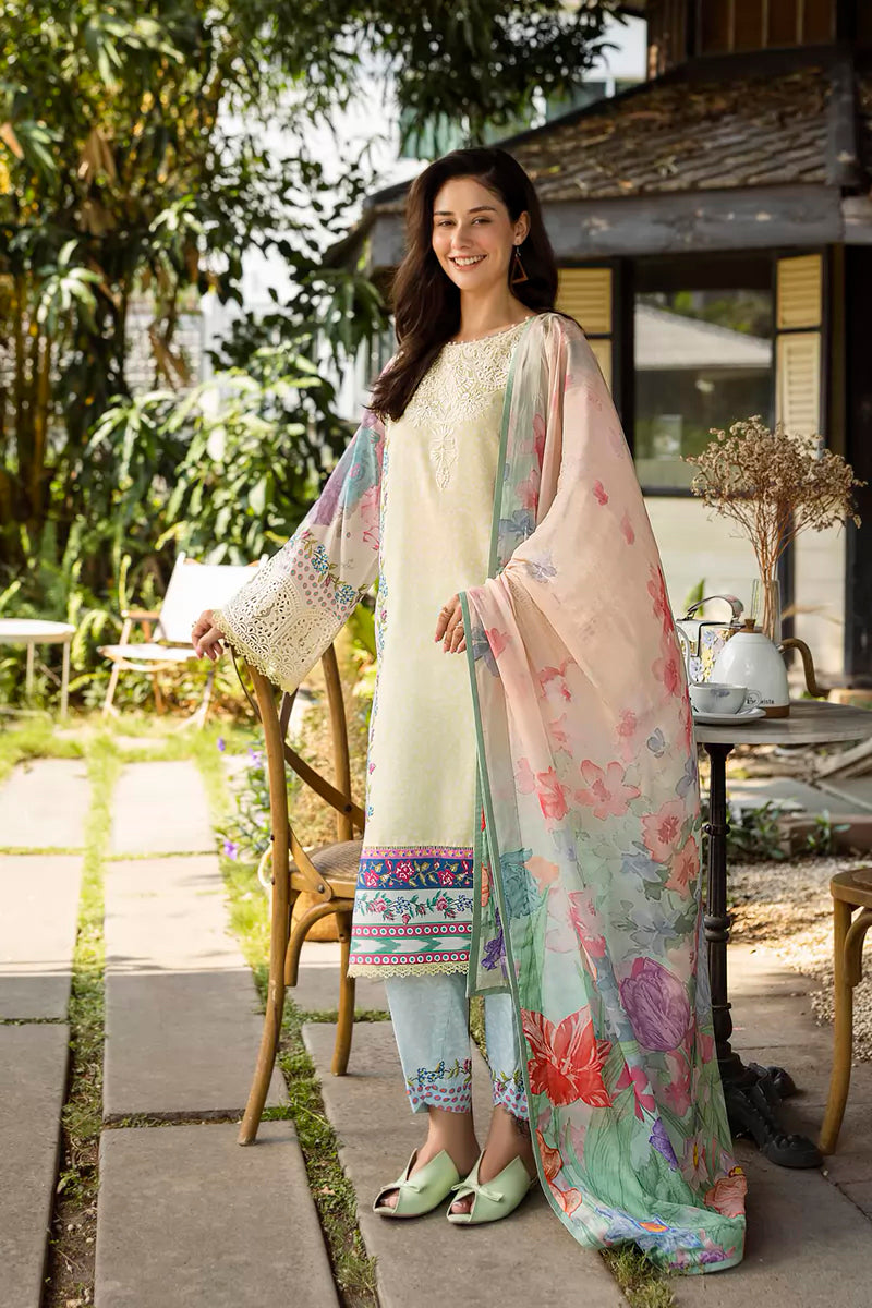 Roheenaz - Ethereal Bloom Embroidered Print Collection '25
