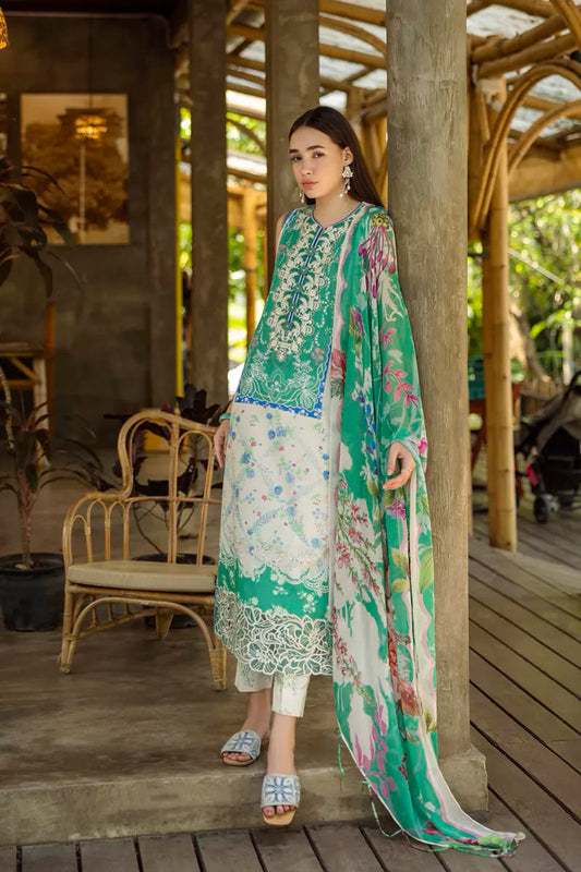 Roheenaz - Ethereal Bloom Embroidered Print Collection '25