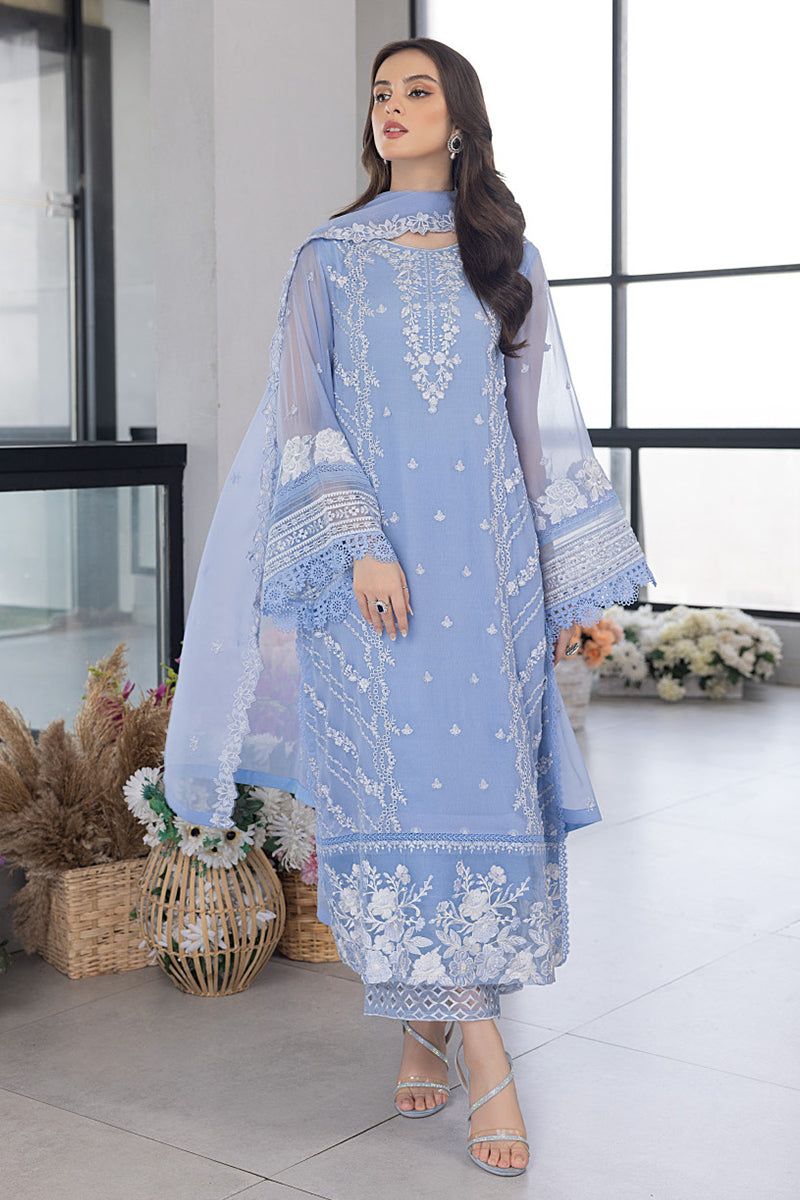 Azure - Eid Ensembles Chiffon 3Pc '23