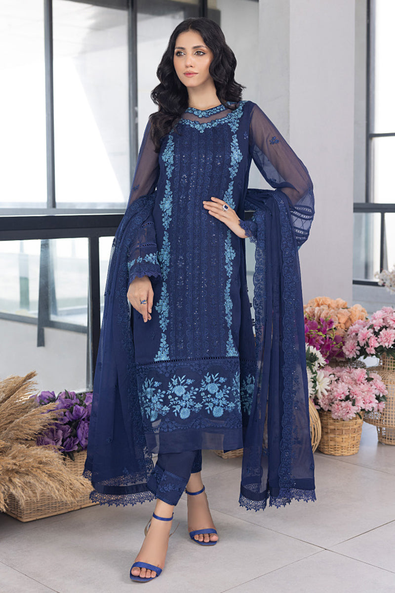 Azure - Eid Ensembles Chiffon 3Pc '23