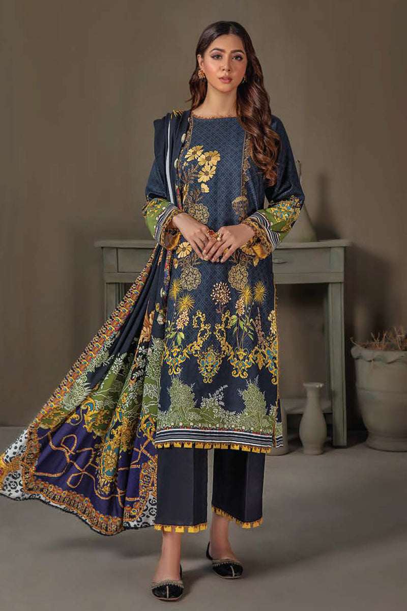 Lala - Sana & Samia Embroidered Woolen Print Collection