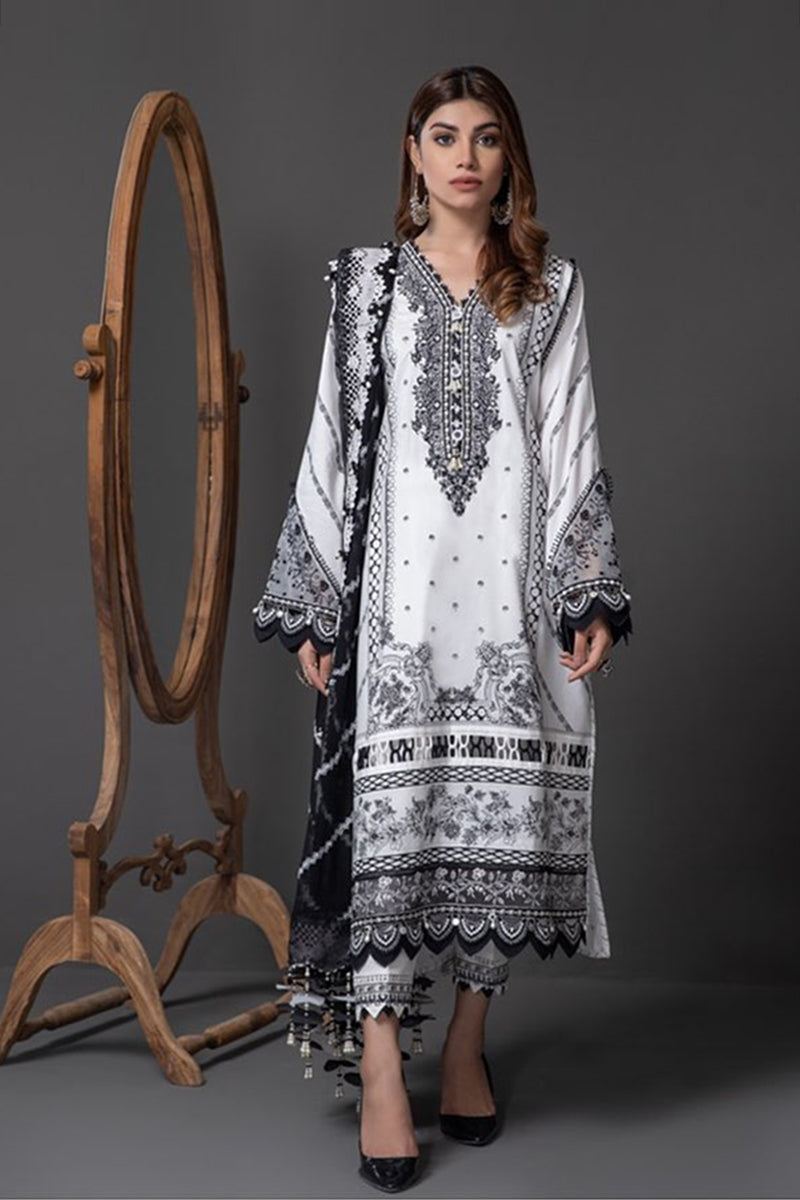 Anaya Monochrome Mystique Unstitched Embroidered Lawn '22