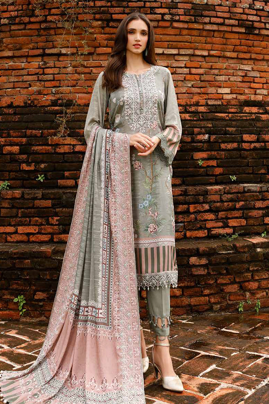 Nureh - Gardenia - Embroidered Slub Linen '22