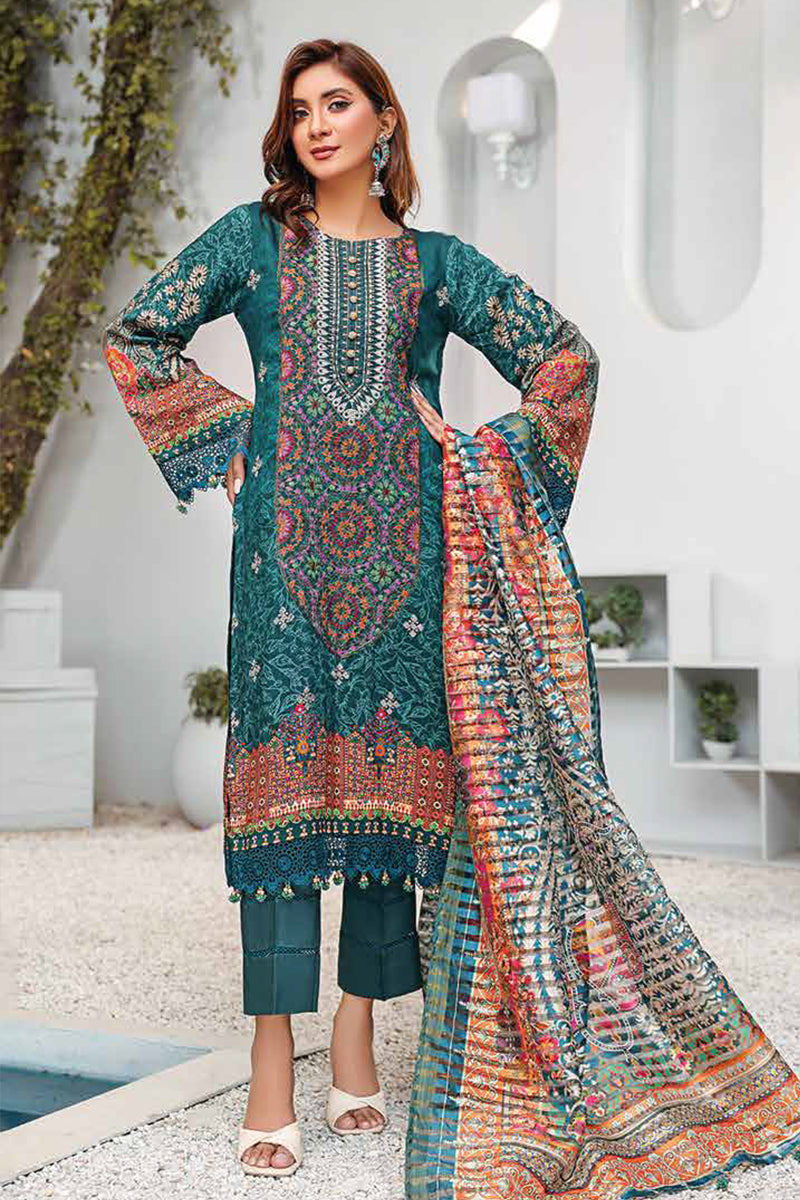 Lala - Kesa Embroidered Print Viscose Collection