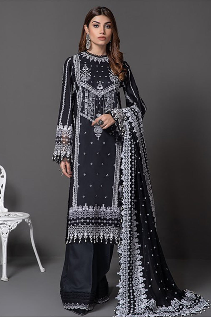Anaya Monochrome Mystique Unstitched Embroidered Lawn '22