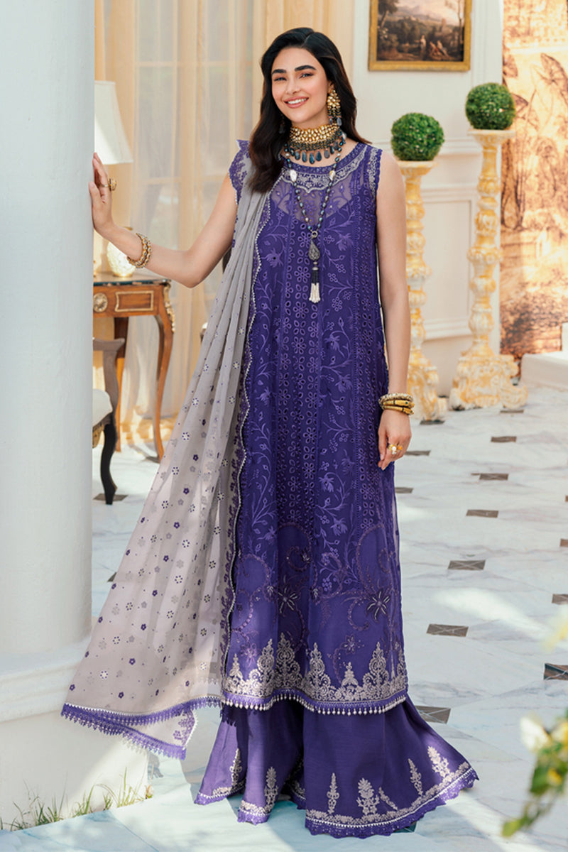 Noor Chiffon Lazerkari by Sadia Asad