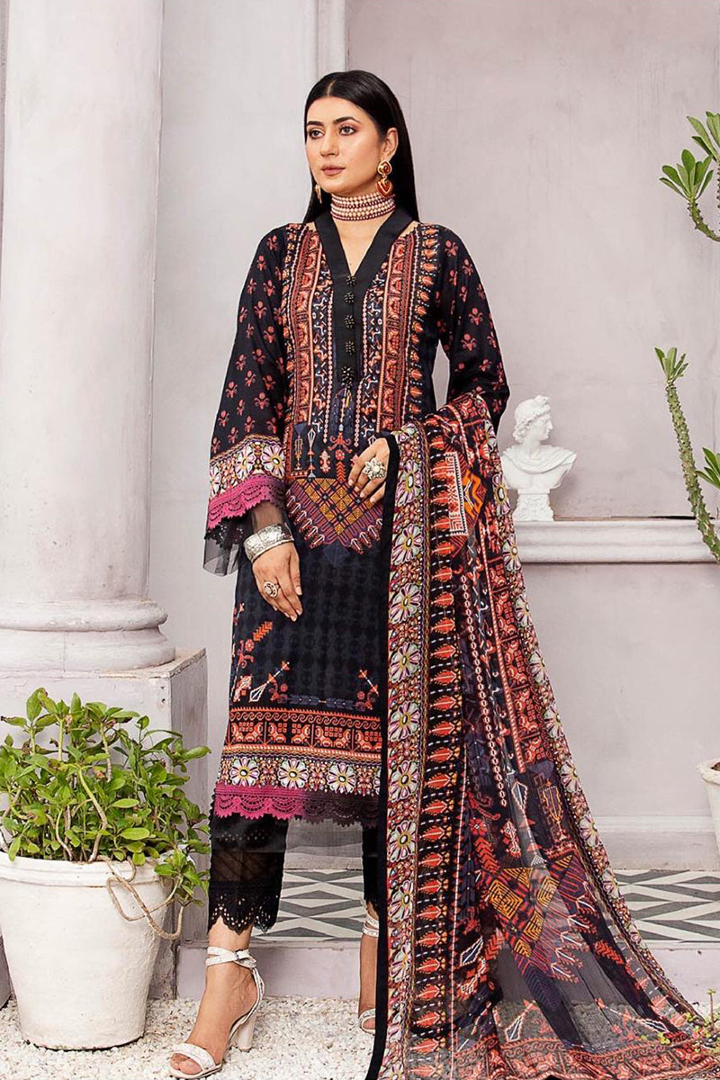 Emrose Drop II - Unstitched Digital Printed Lawn '22