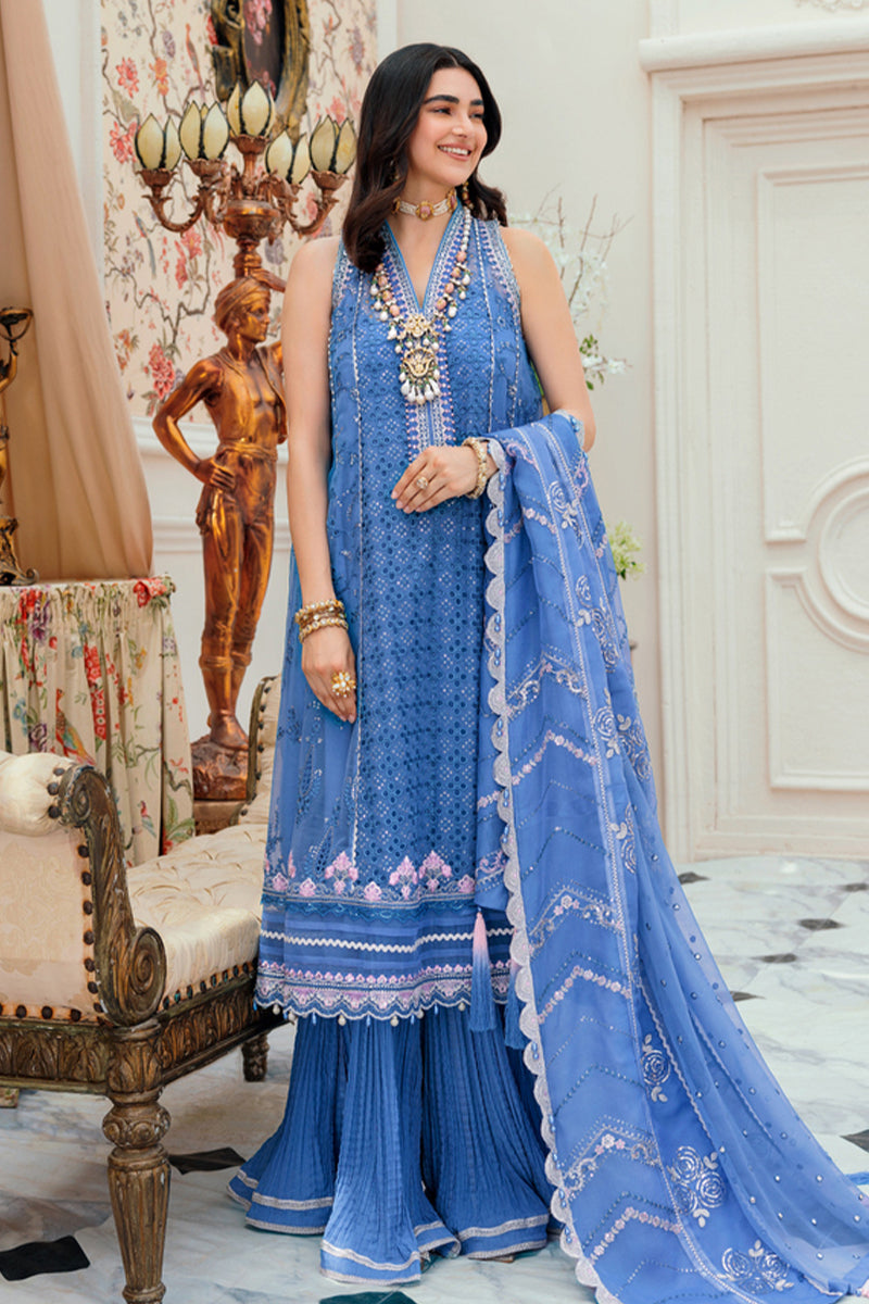 Noor Chiffon Lazerkari by Sadia Asad
