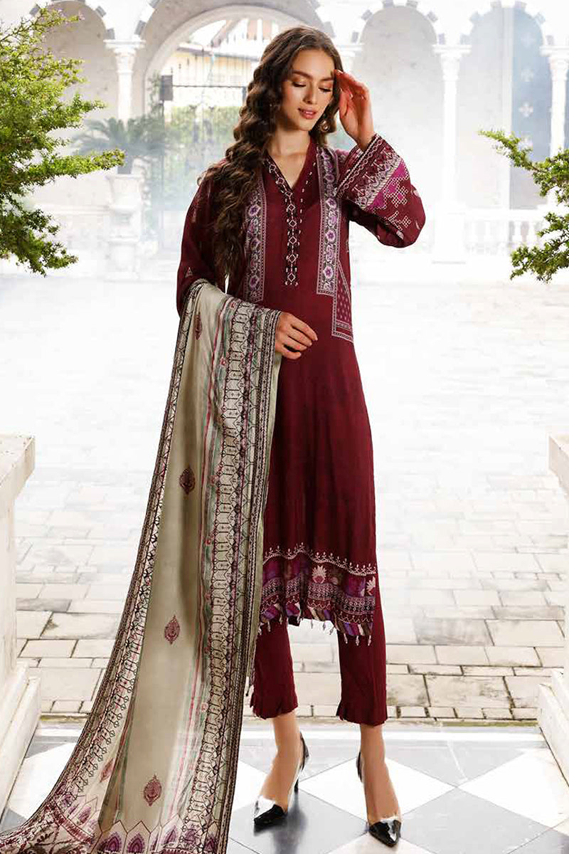 Nureh - Gardenia - Embroidered Slub Linen '22