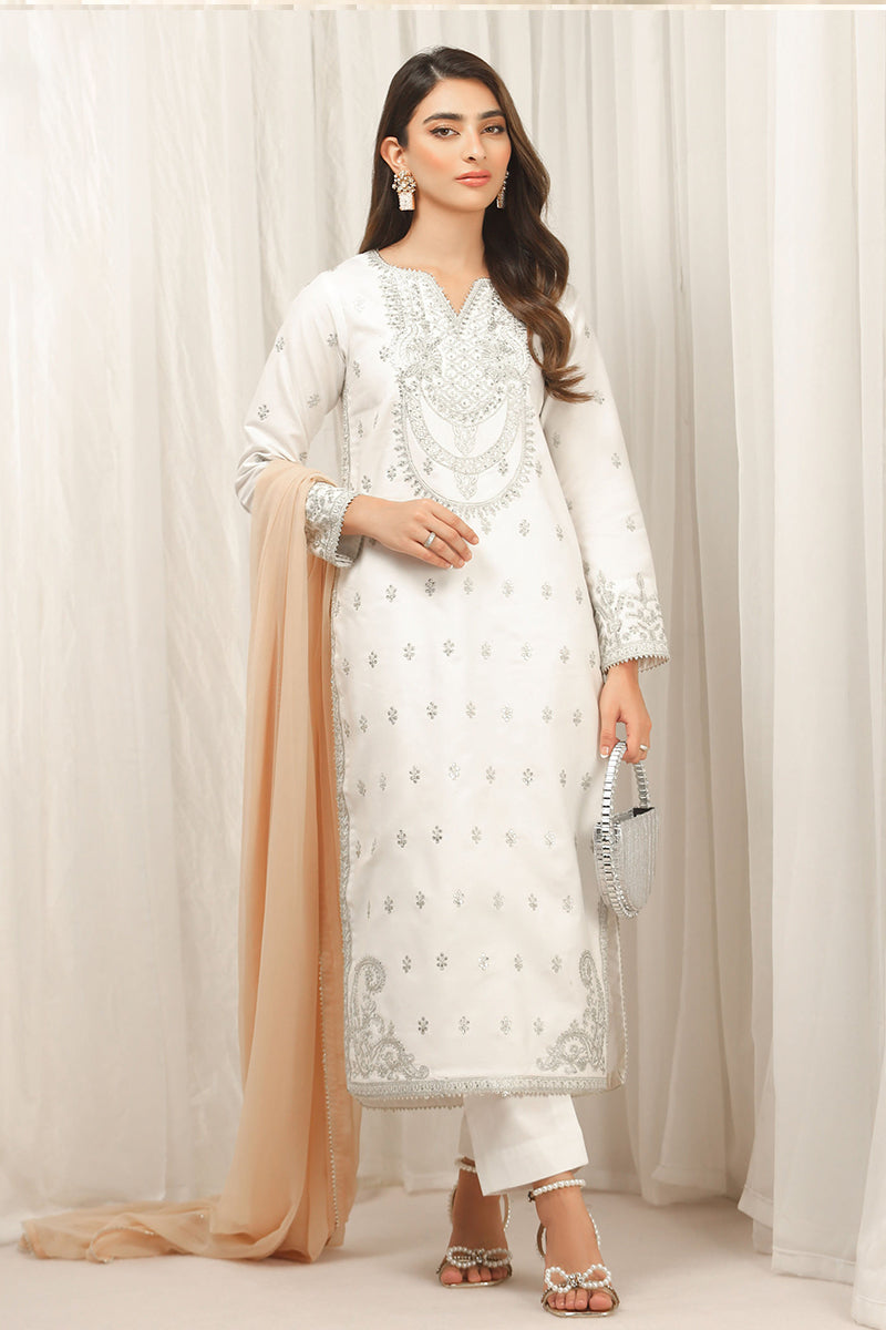 Asim Jofa - Winter Edit Cambric Self Jacquard