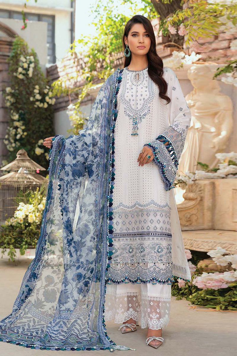 Anaya Chikankari Unstitched Luxury Lawn '22