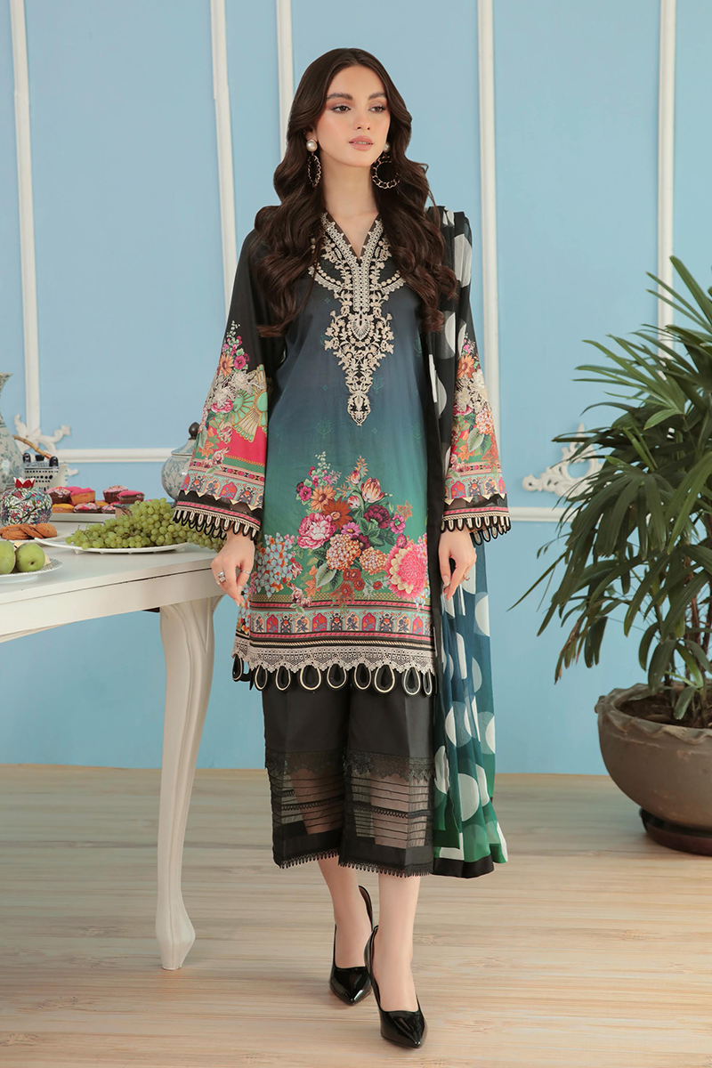 Faiza Faisal By Ittehad FNF Basics Unstitched Digital Printed Lawn '22