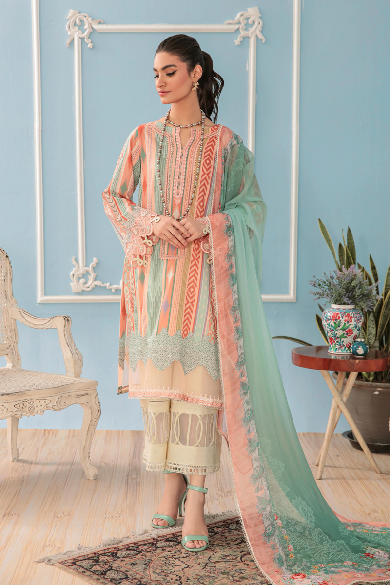 Faiza Faisal By Ittehad FNF Basics Unstitched Digital Printed Lawn '22