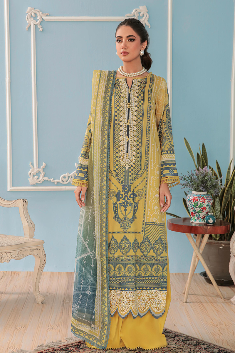 Faiza Faisal By Ittehad FNF Basics Unstitched Digital Printed Lawn '22
