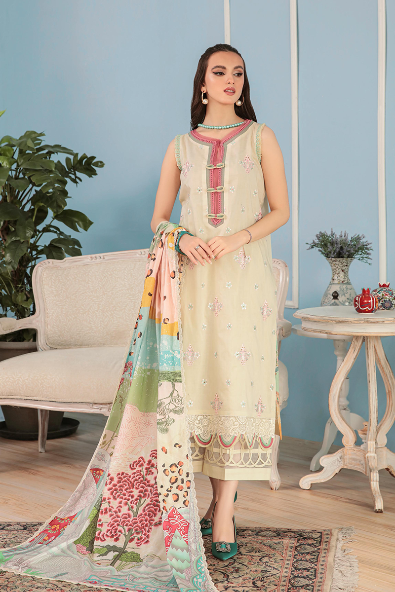 Faiza Faisal By Ittehad FNF Basics Unstitched Digital Printed Lawn '22