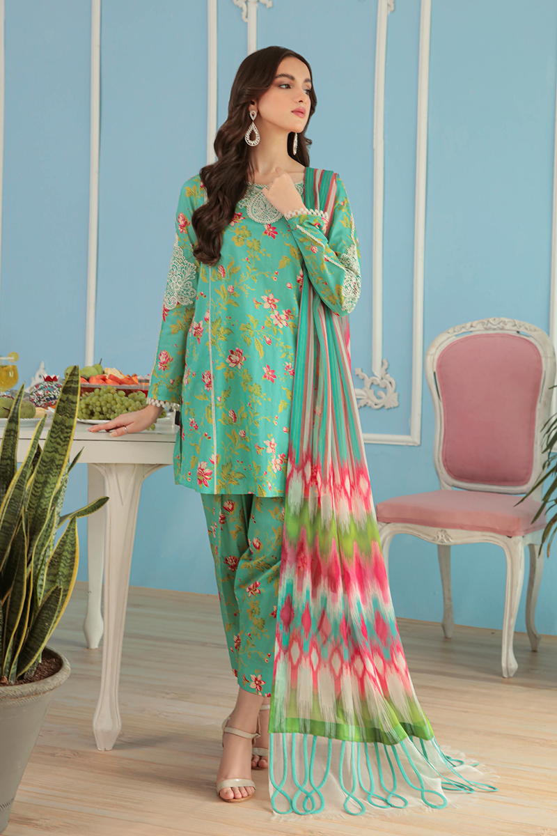 Faiza Faisal By Ittehad FNF Basics Unstitched Digital Printed Lawn '22