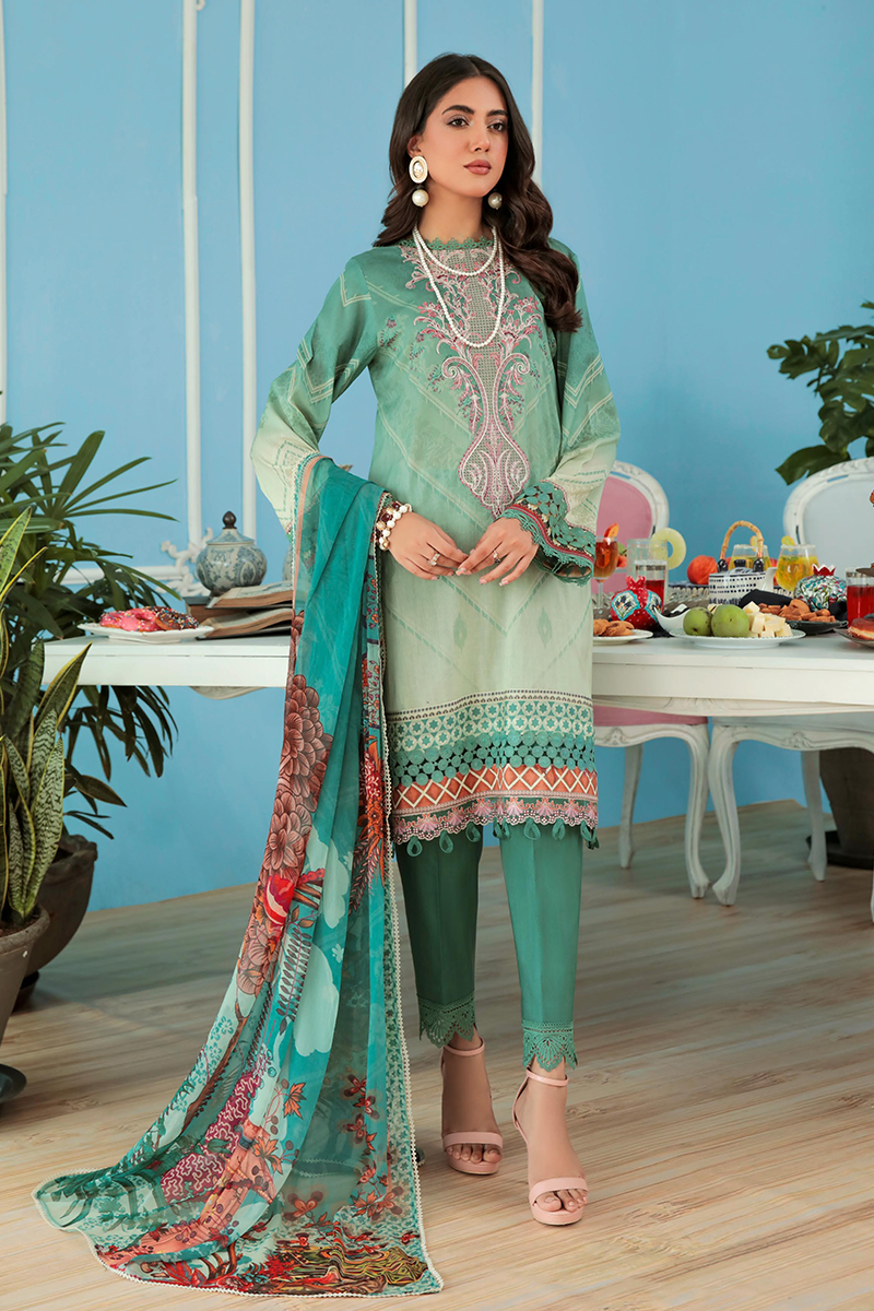 Faiza Faisal By Ittehad FNF Basics Unstitched Digital Printed Lawn '22