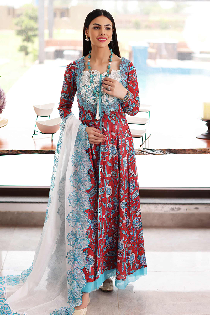 Sable V - Lila - Unstitched Lawn Collection '22